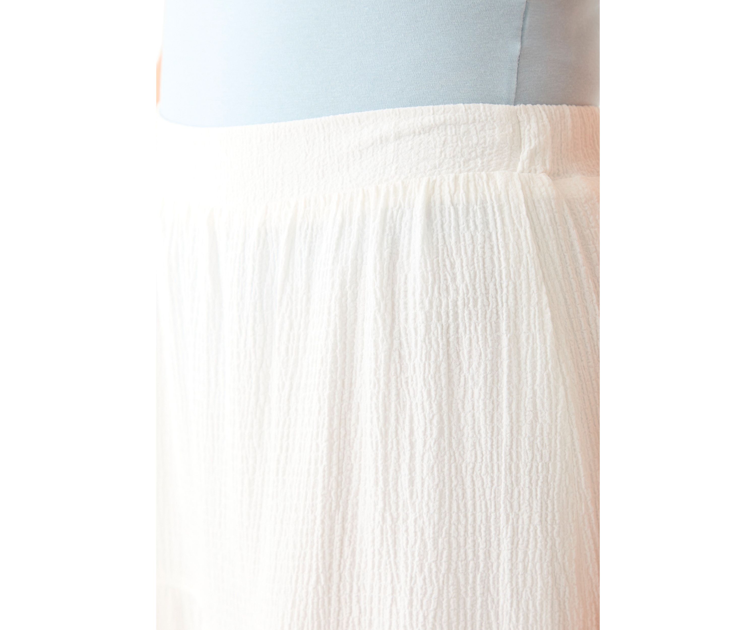 Womens Tiered Bubble Crepe Skirt 