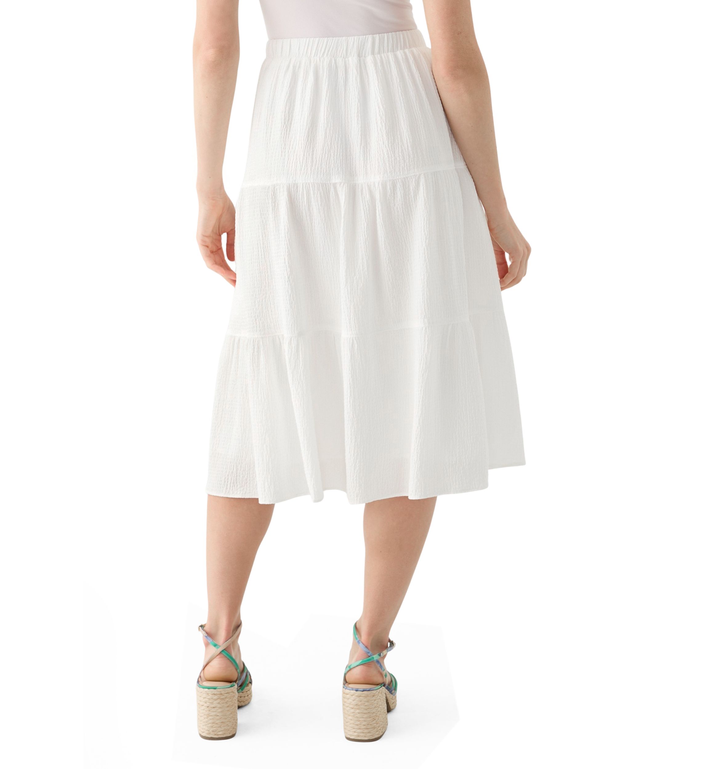 Petite Pull On Tiered Skirt 