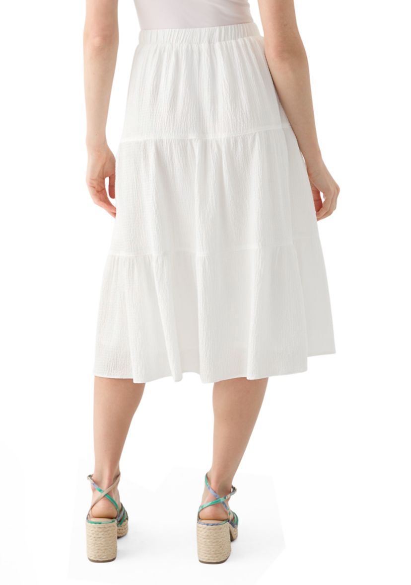 Petite Pull On Tiered Skirt 