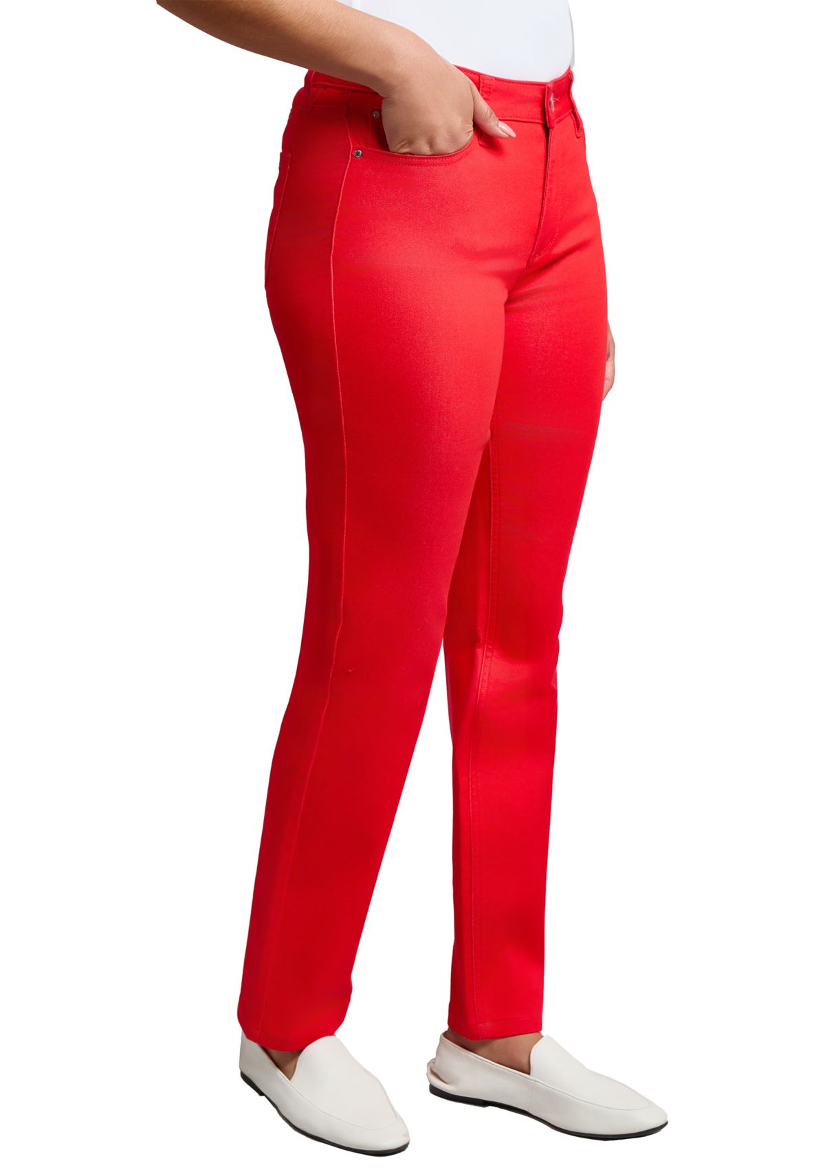 Petite Lexington Straight Jeans