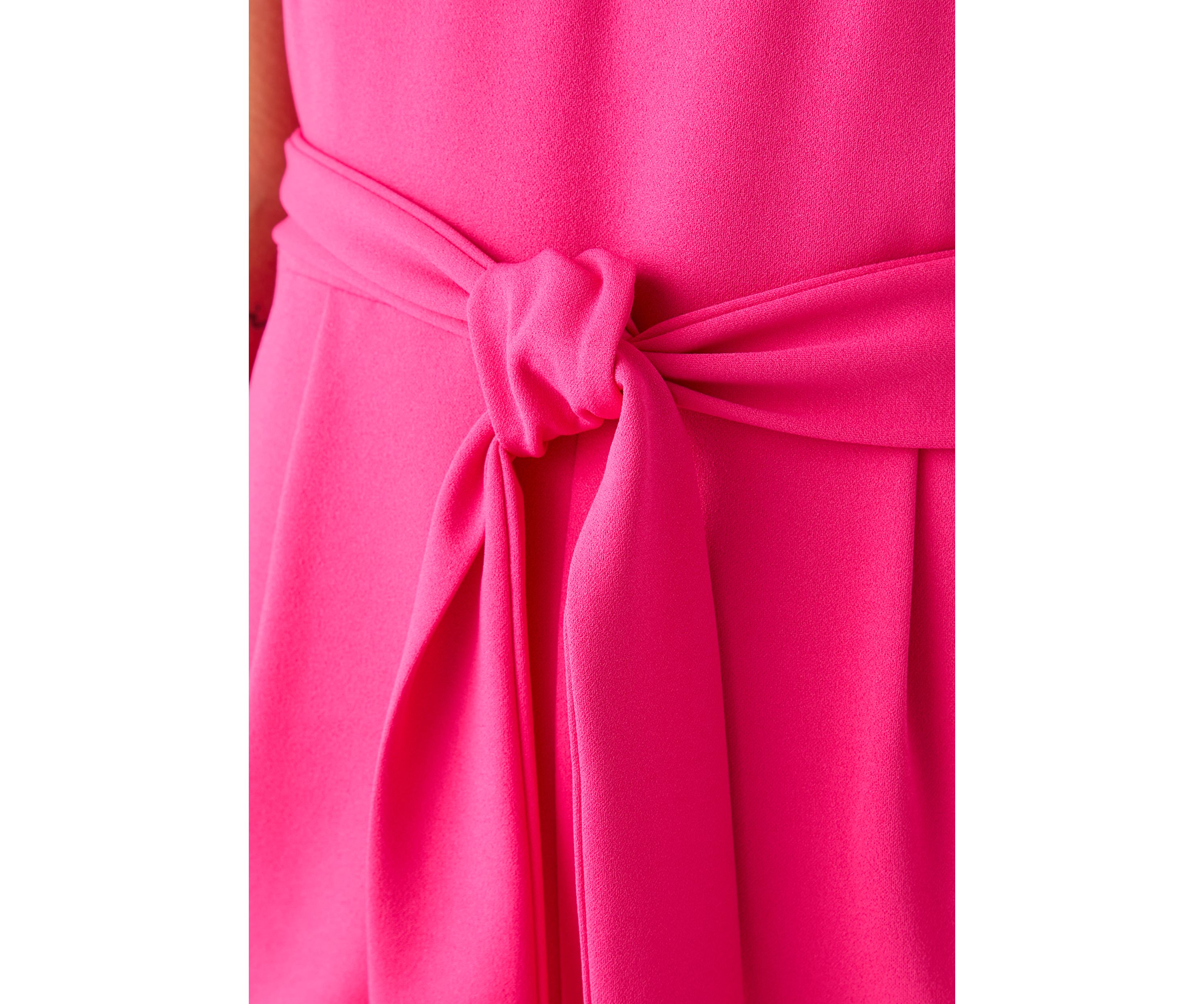 Womens V-Neck Extended Shoulder Jumpsuit