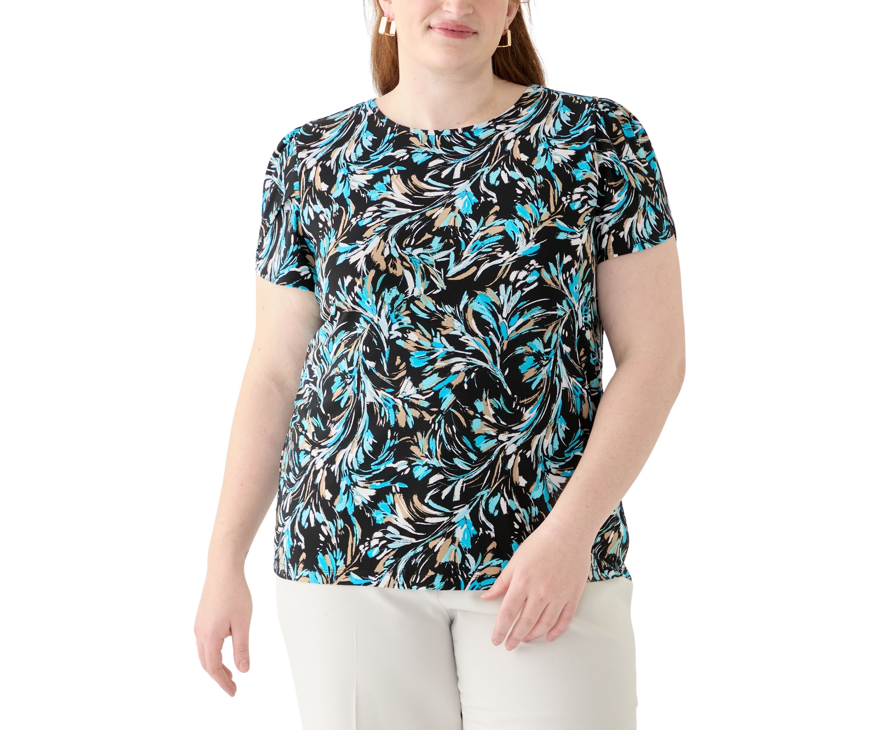 Plus Size Printed Blouse