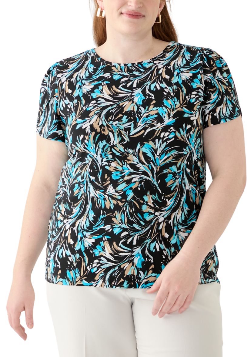 Plus Size Printed Blouse