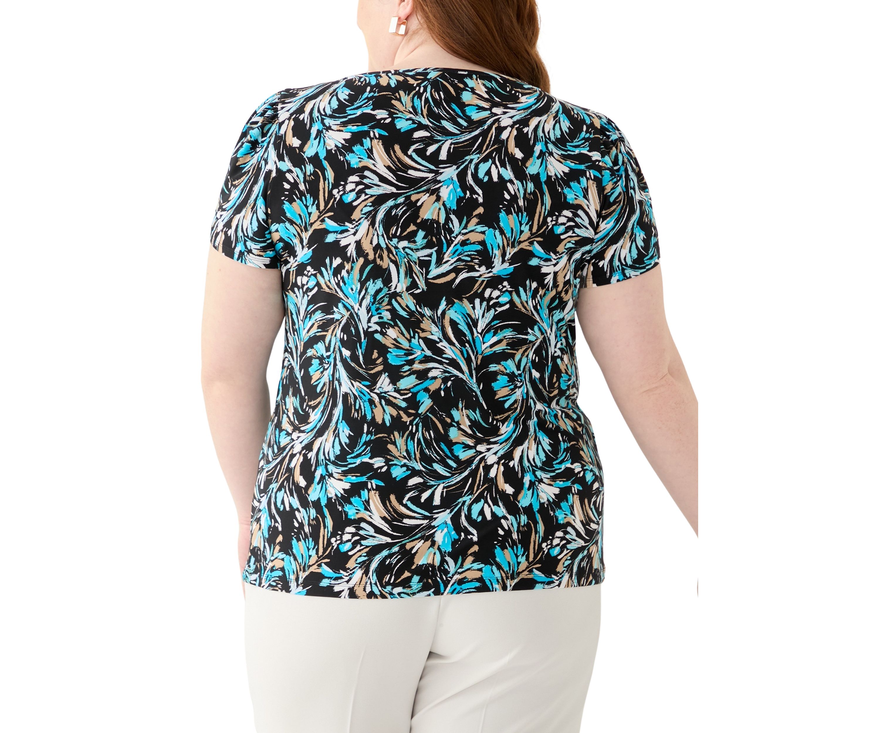 Plus Size Printed Blouse