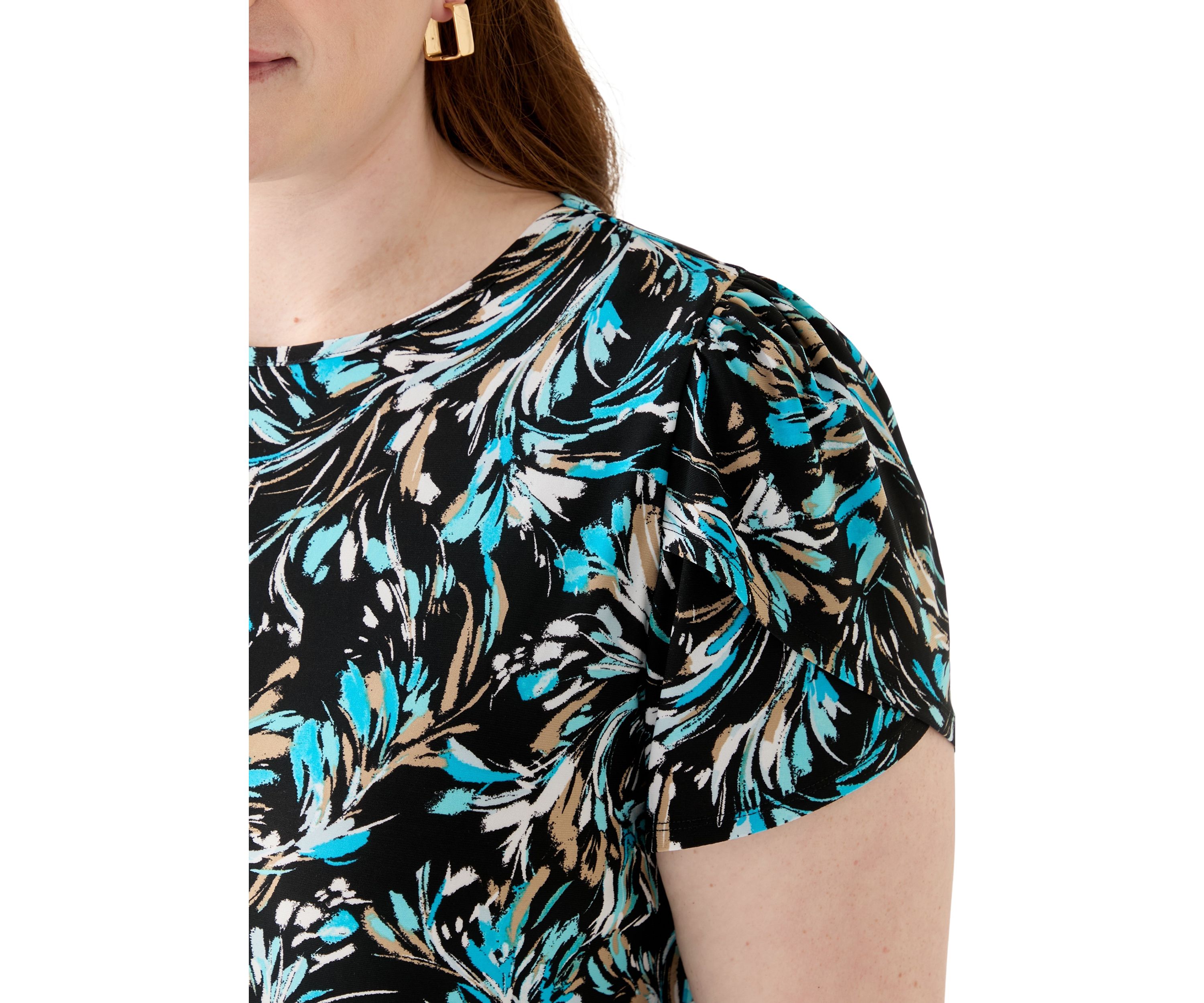 Plus Size Printed Blouse