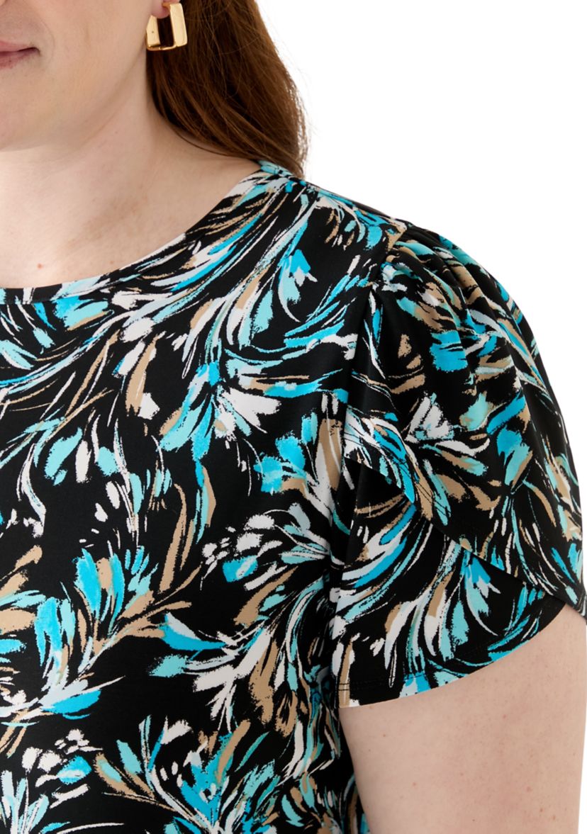 Plus Size Printed Blouse