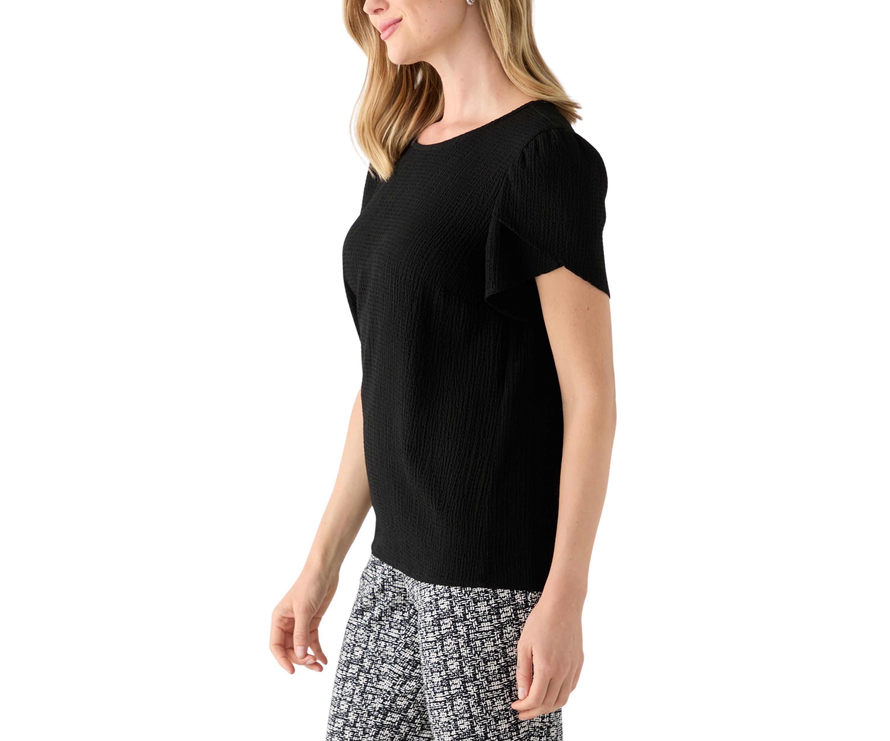 Petite Tulip Sleeve Blouse