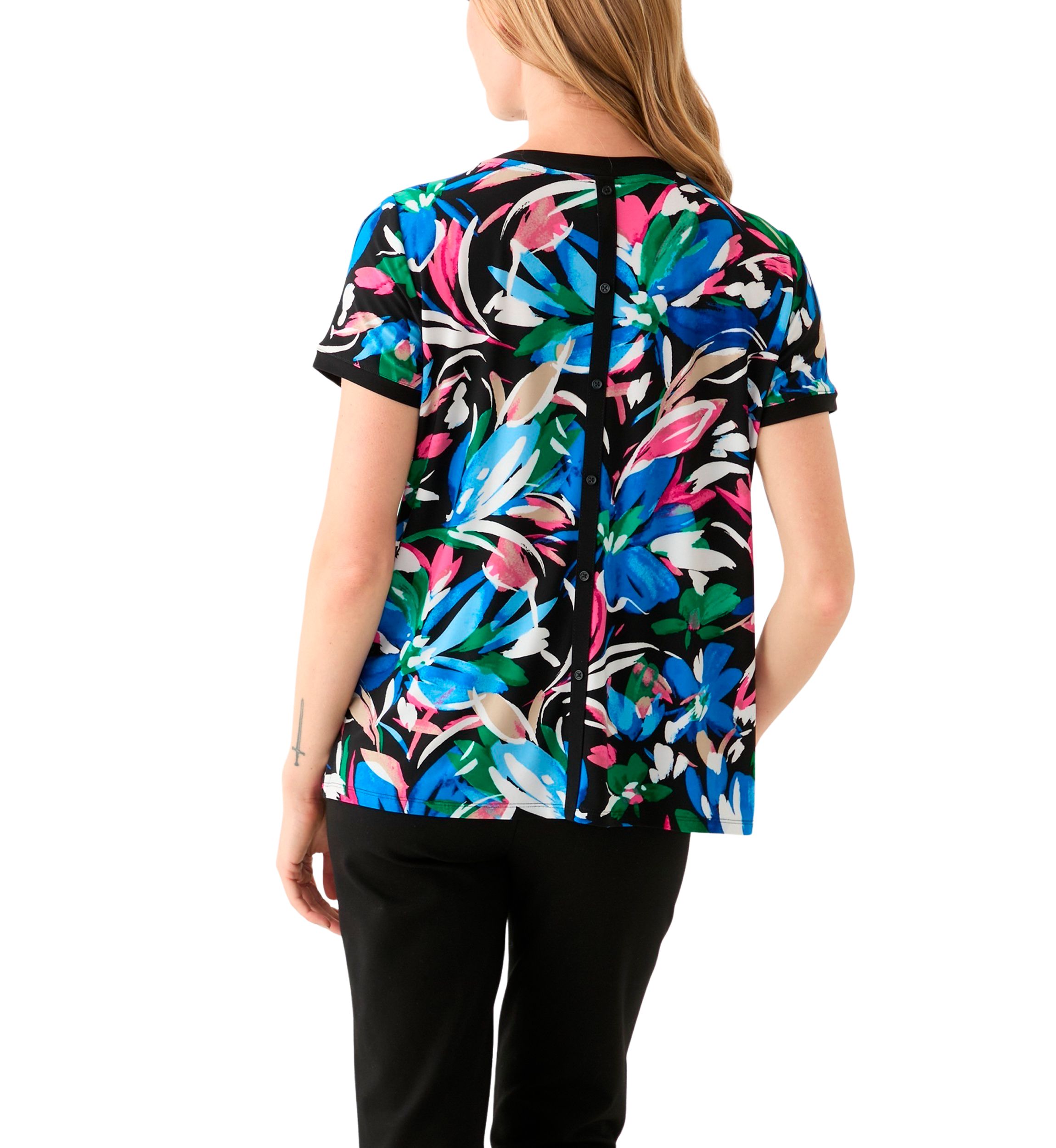 Petite Short Sleeve Printed T-Shirt 