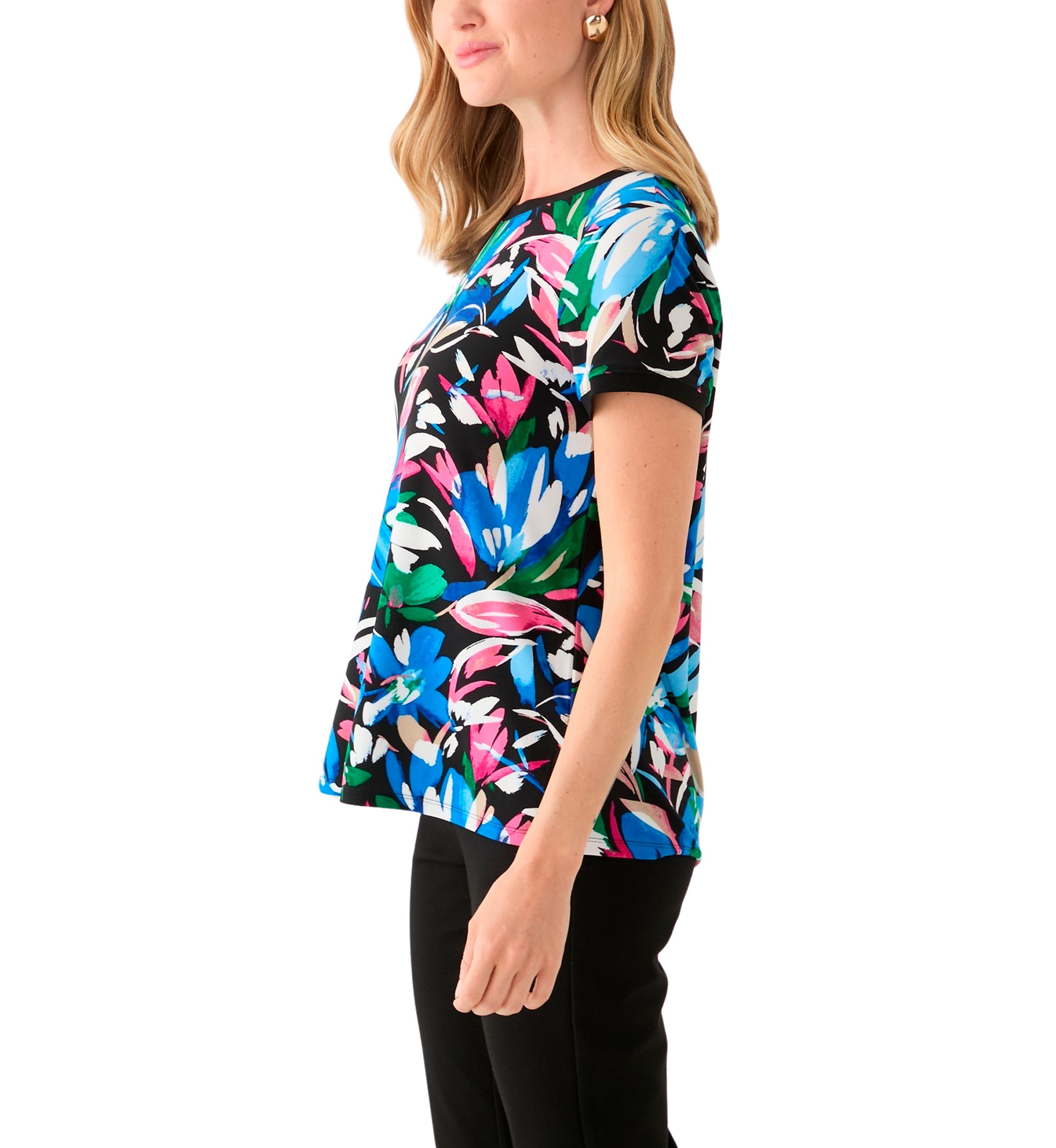 Petite Short Sleeve Printed T-Shirt 