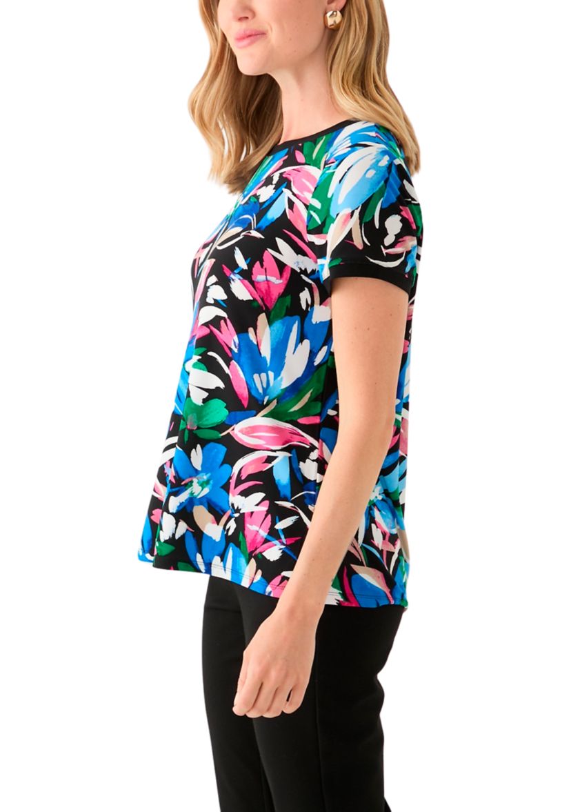 Petite Short Sleeve Printed T-Shirt 