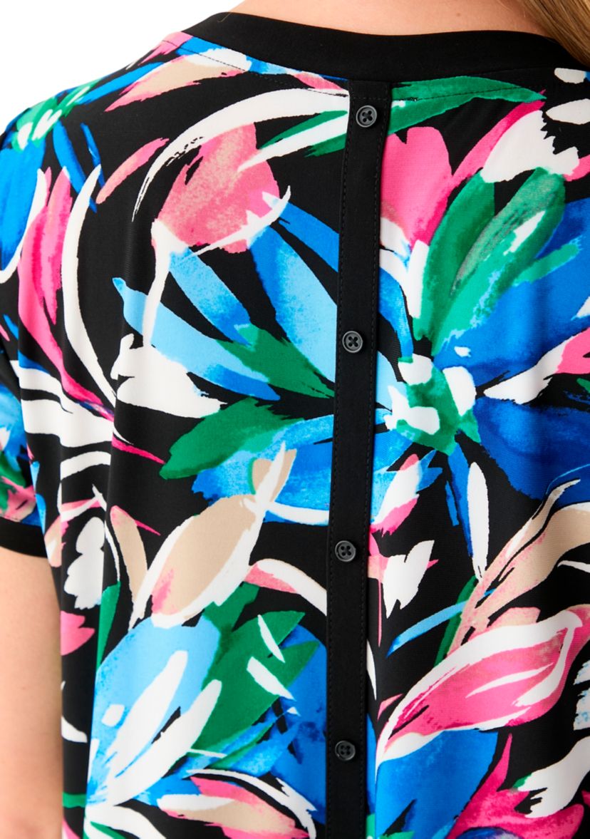 Petite Short Sleeve Printed T-Shirt 