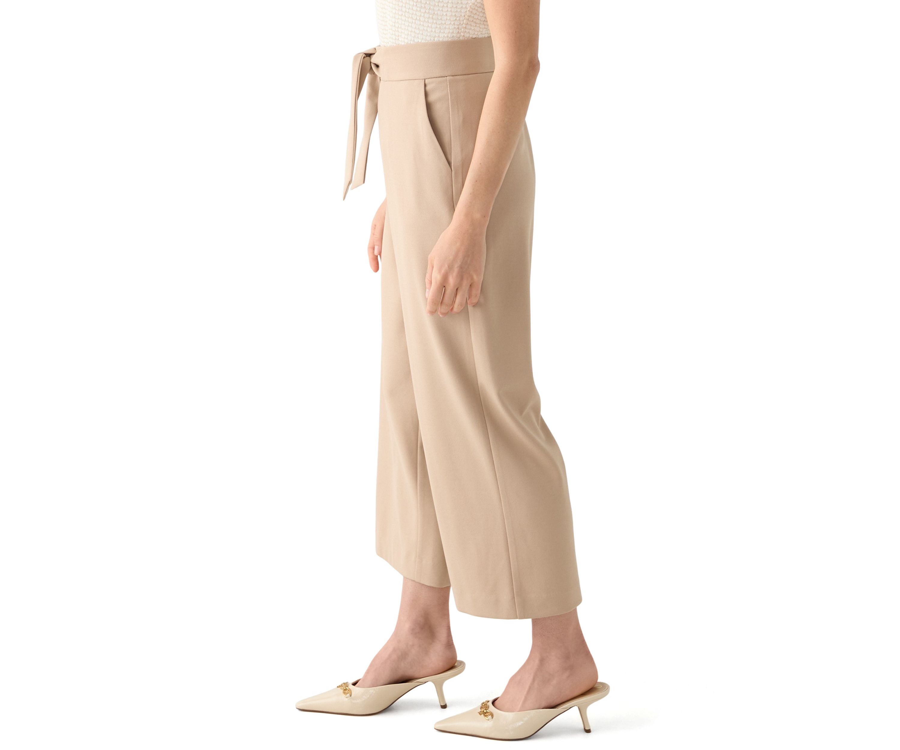 Petite Cropped Capri Pants