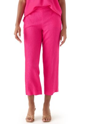 AK Anne Klein Women's Pull On Cropped Pants