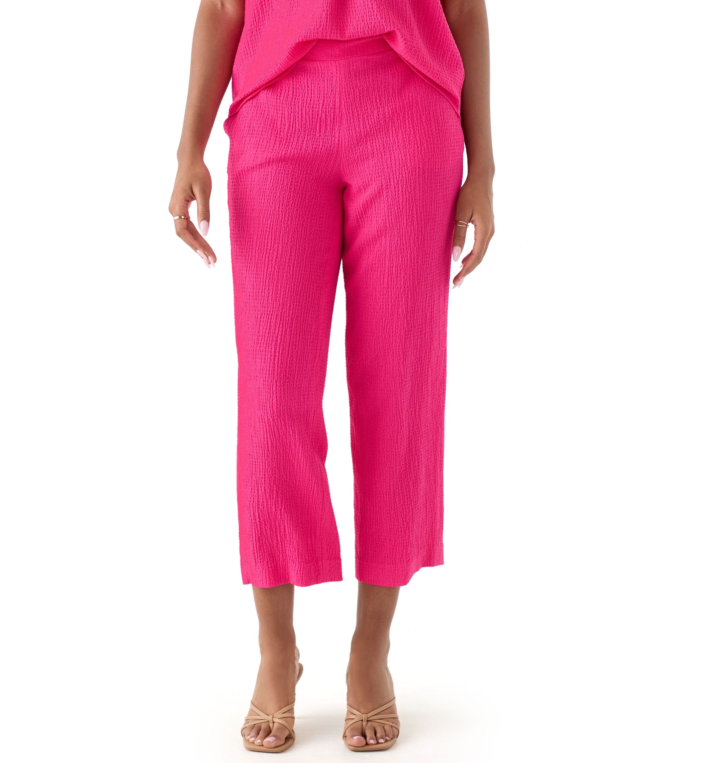 Womens Pull On Cropped Pants