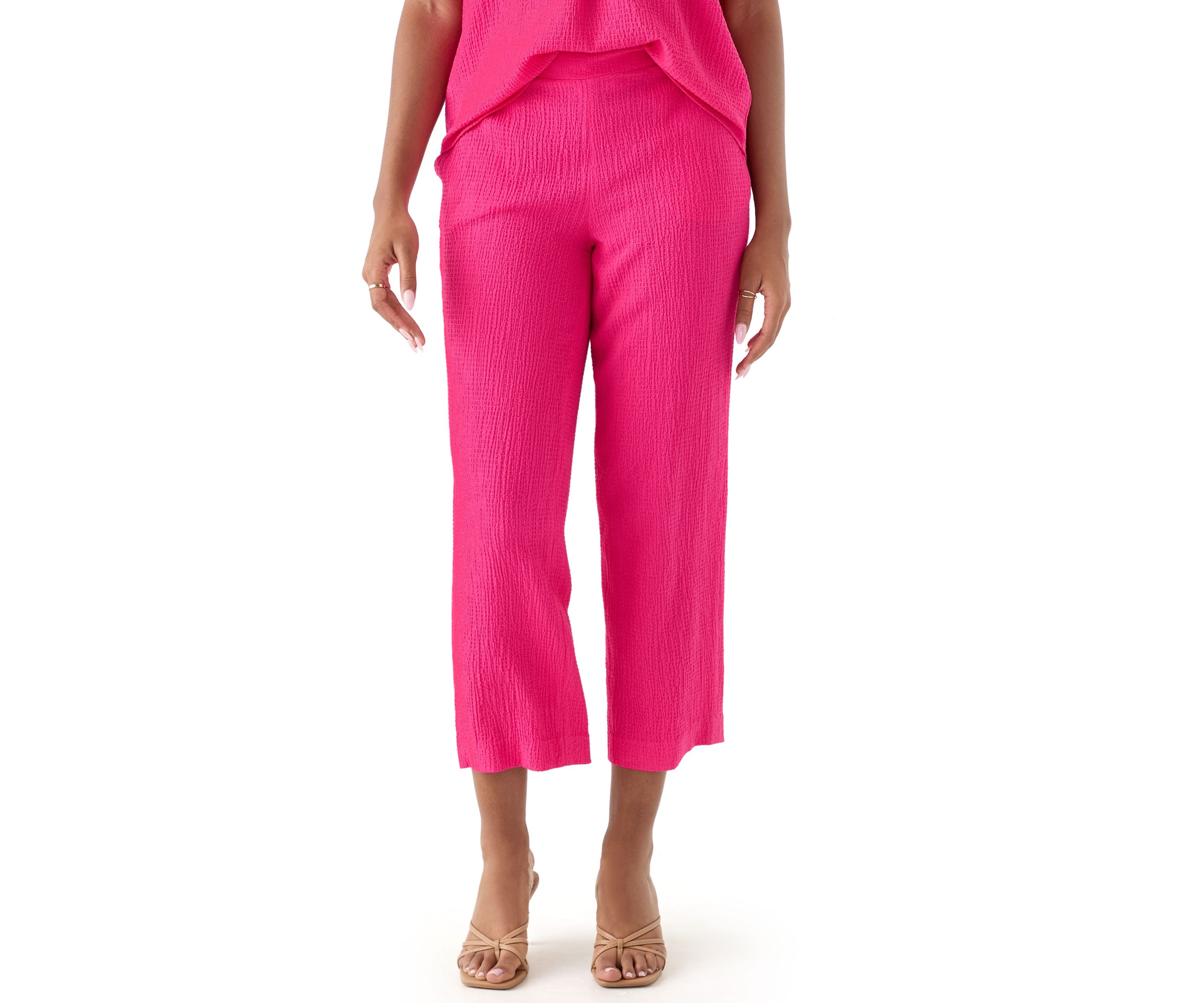 Womens Pull On Cropped Pants