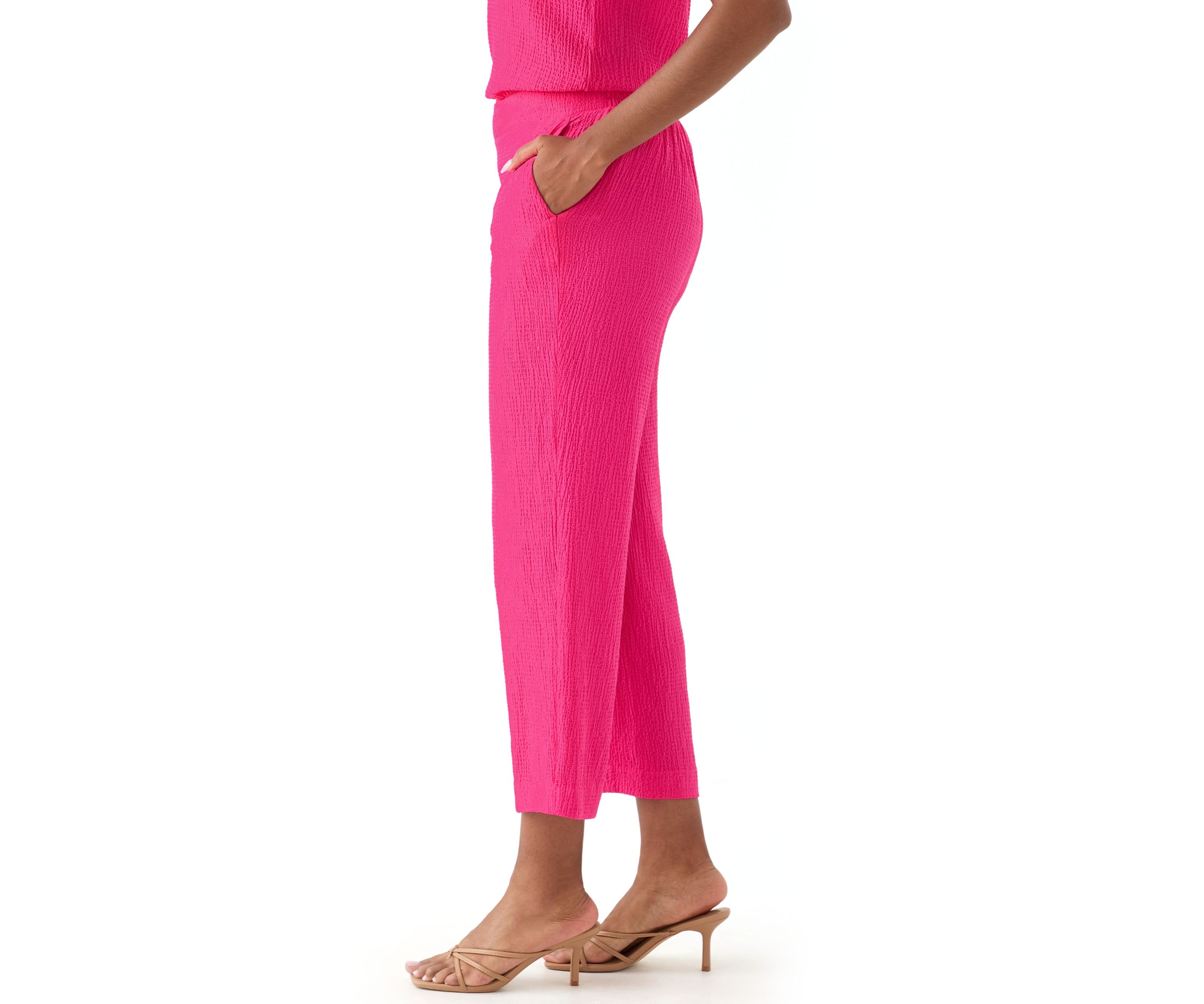 Womens Pull On Cropped Pants