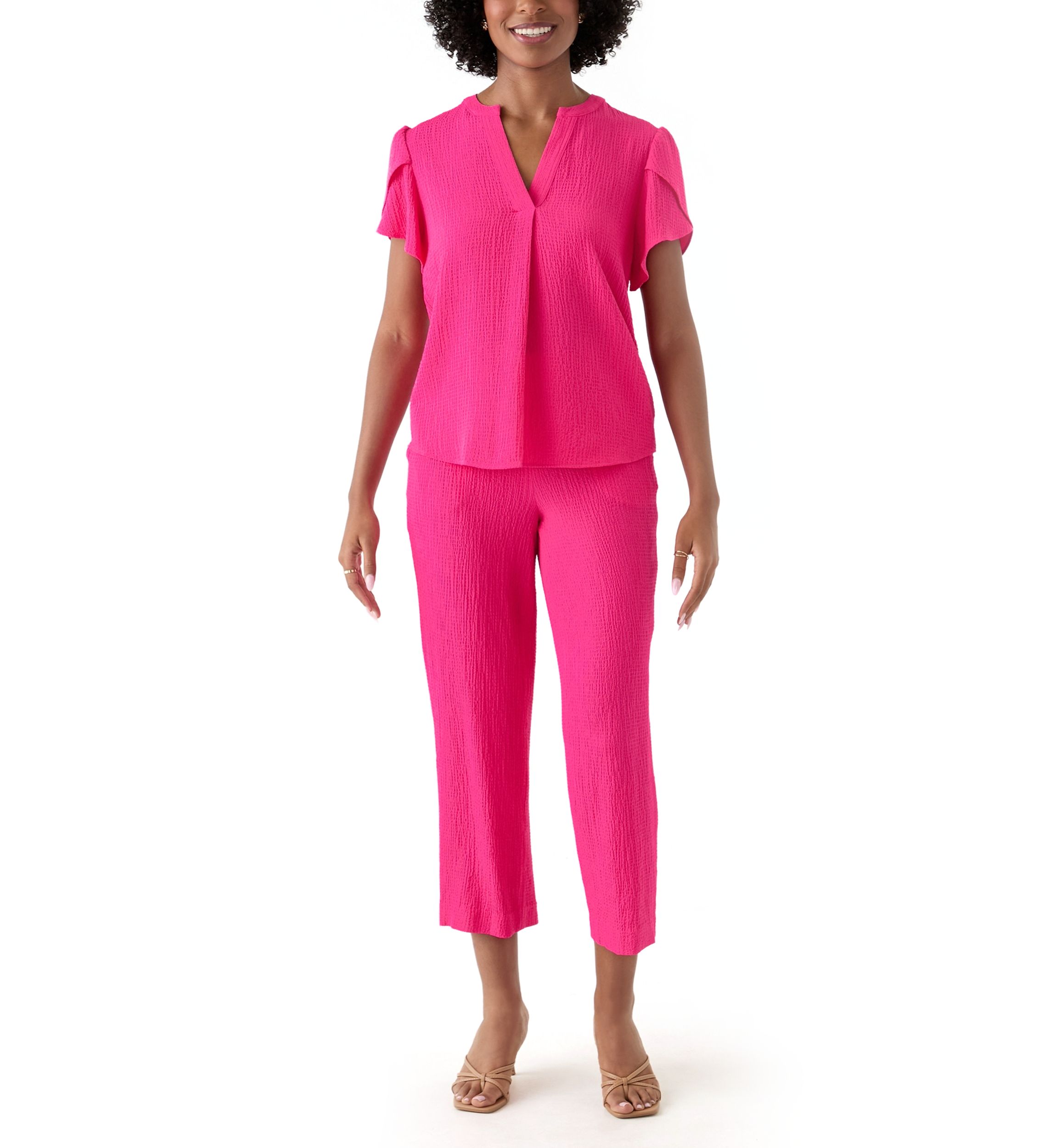 Womens Pull On Cropped Pants