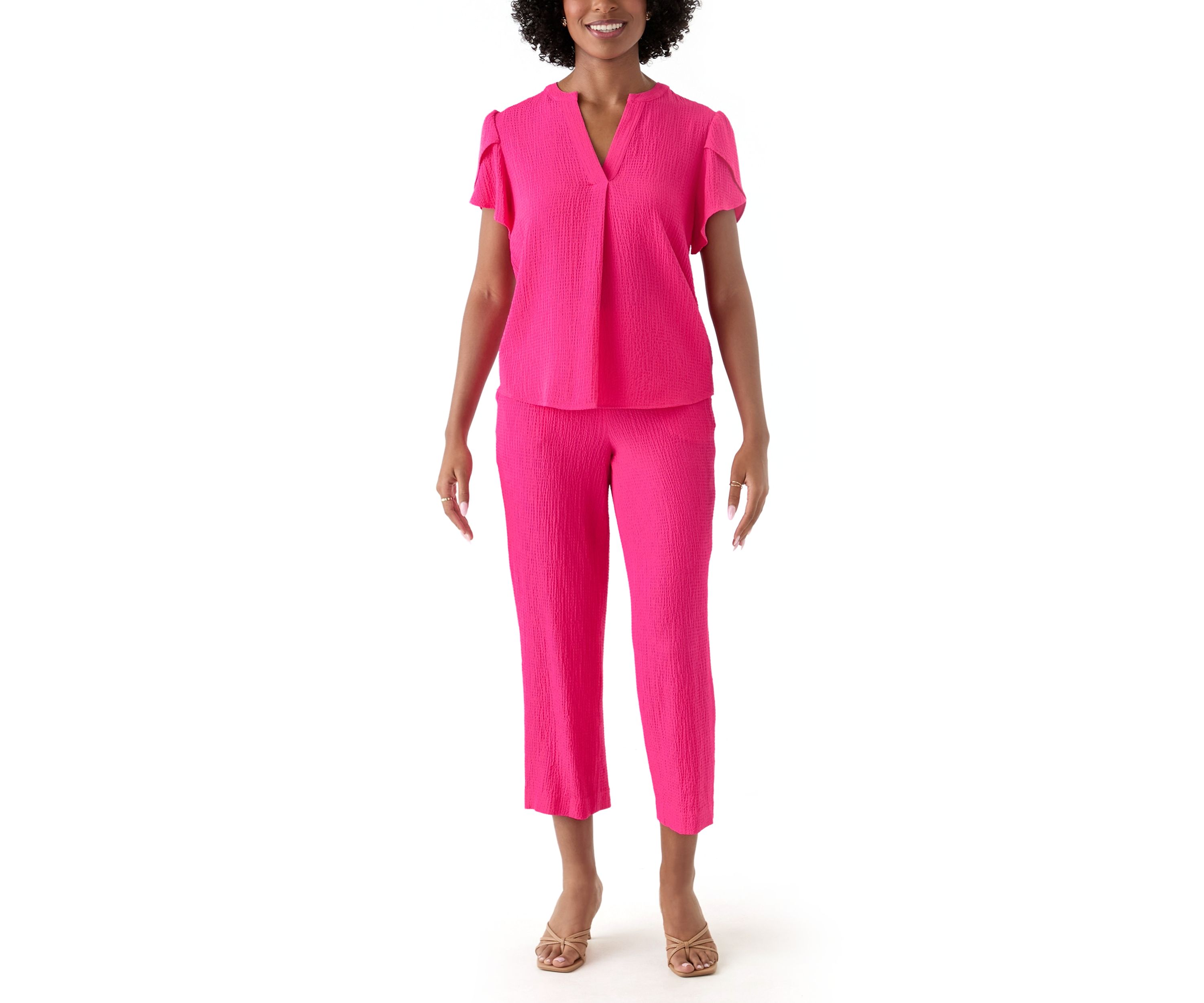 Womens Pull On Cropped Pants