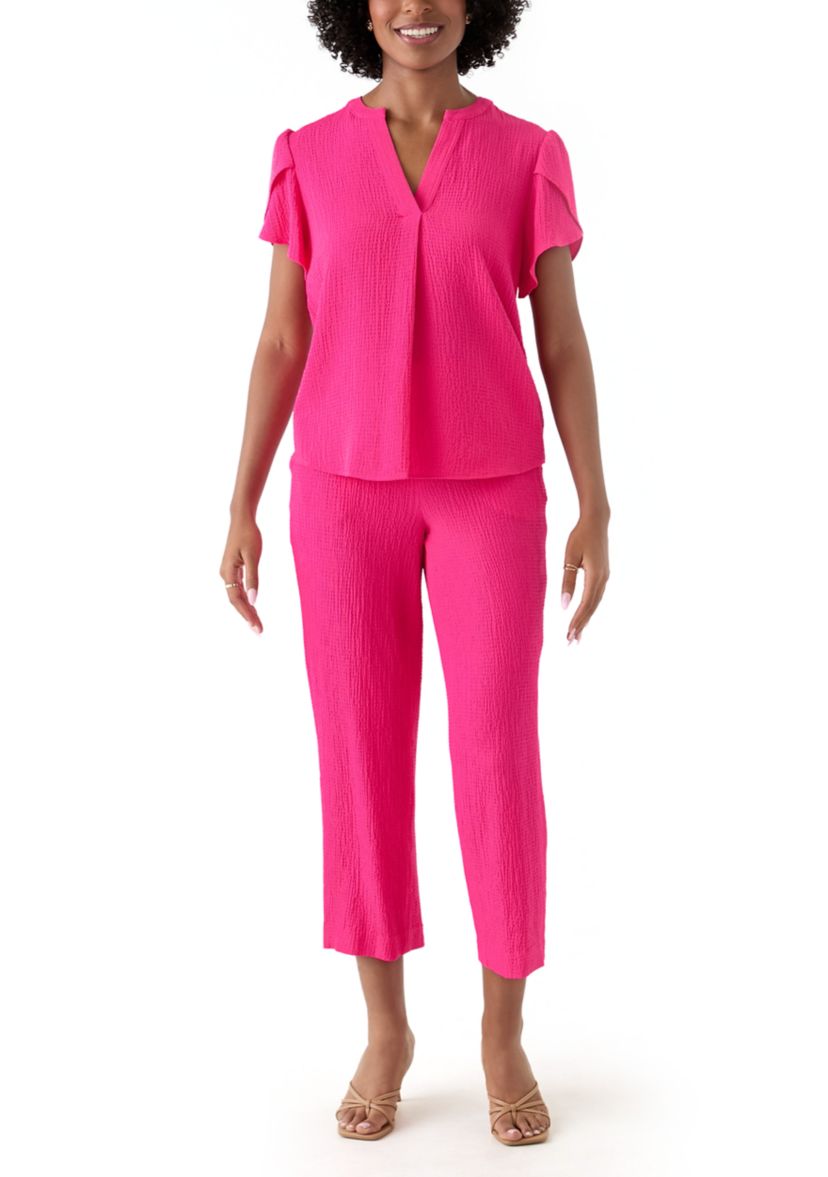 Womens Pull On Cropped Pants