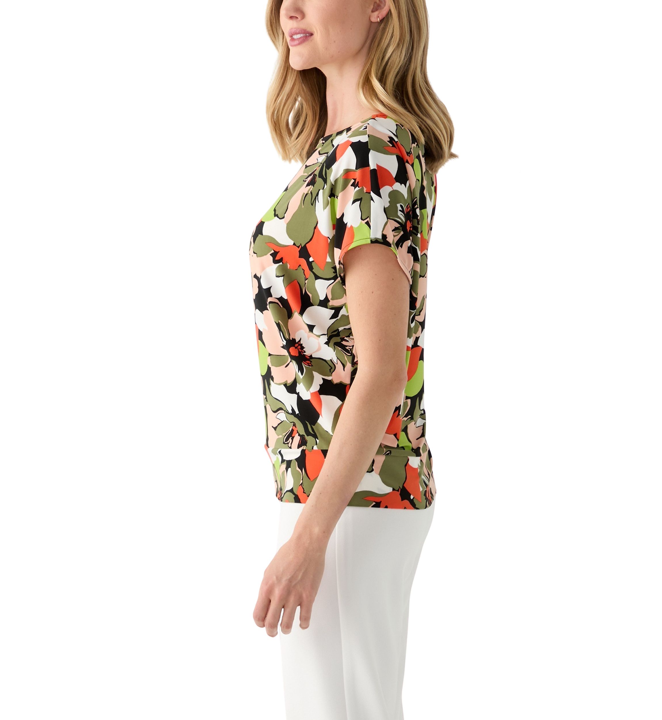 Petite Dolman Sleeve Banded Hem Top