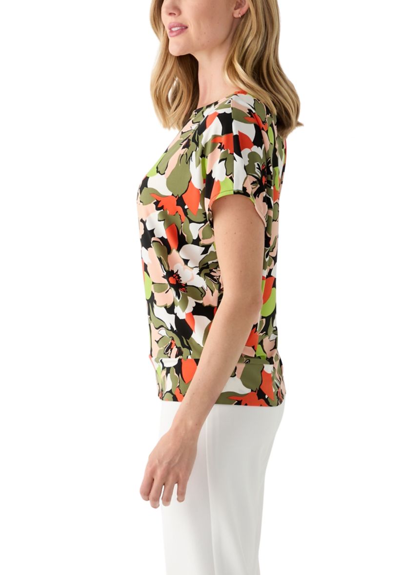 Petite Dolman Sleeve Banded Hem Top