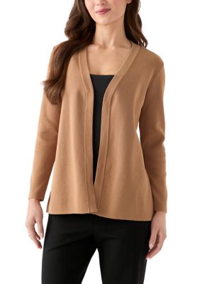 AK Anne Klein Women's Newport Kissing Front Cardigan, Small