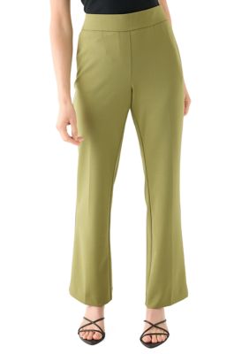 AK Anne Klein Women's Petite Pull On Crepe Trousers