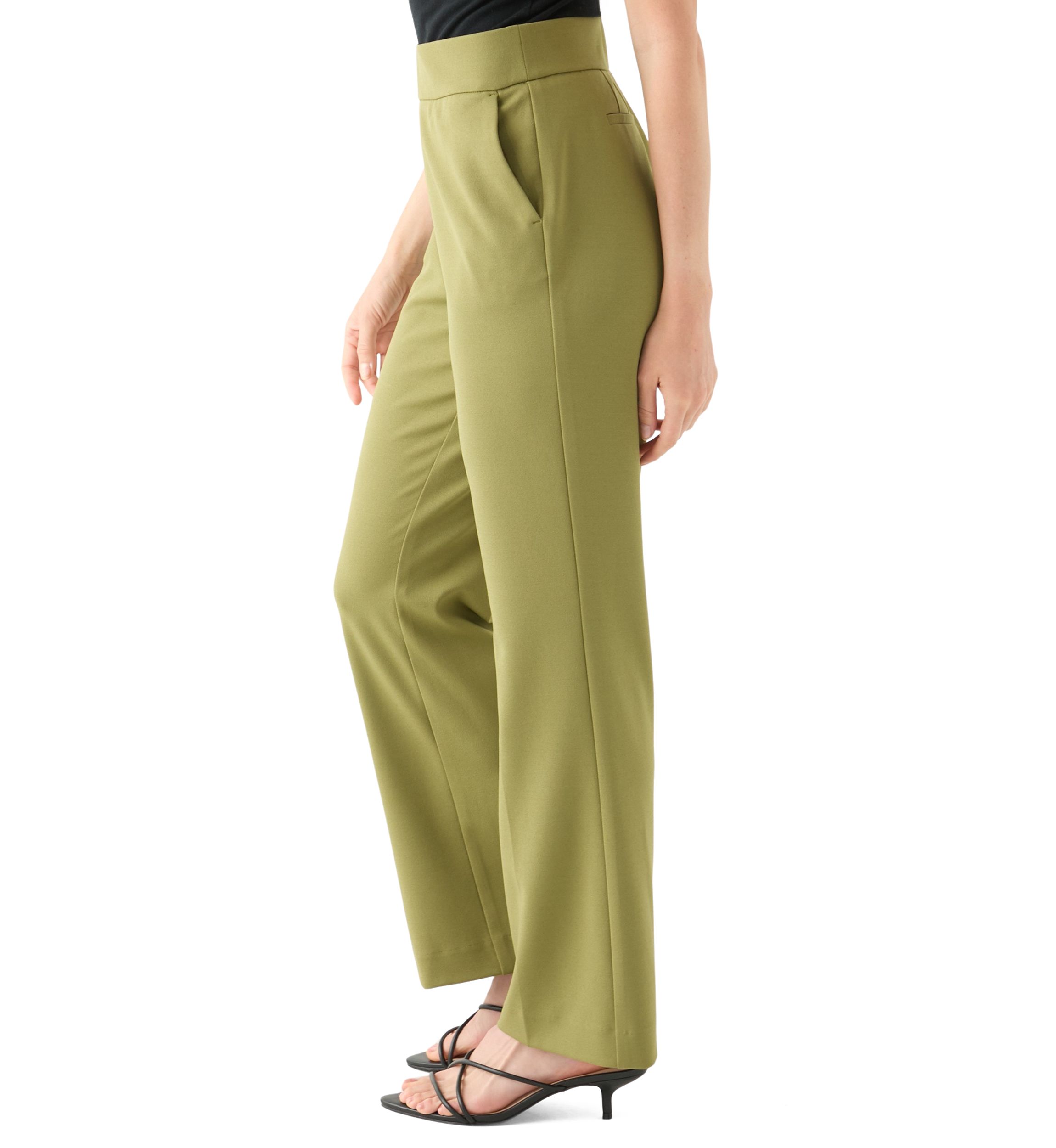 Petite Pull On Crepe Trousers