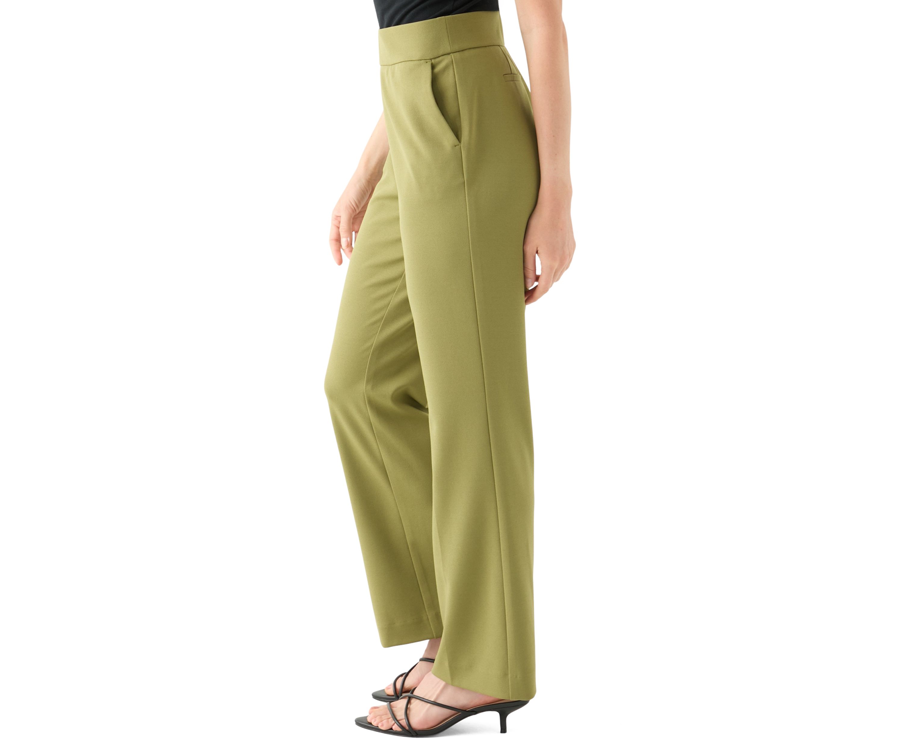 Petite Pull On Crepe Trousers