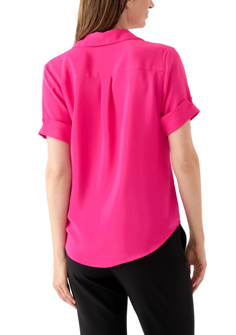 Womens Button Front Top