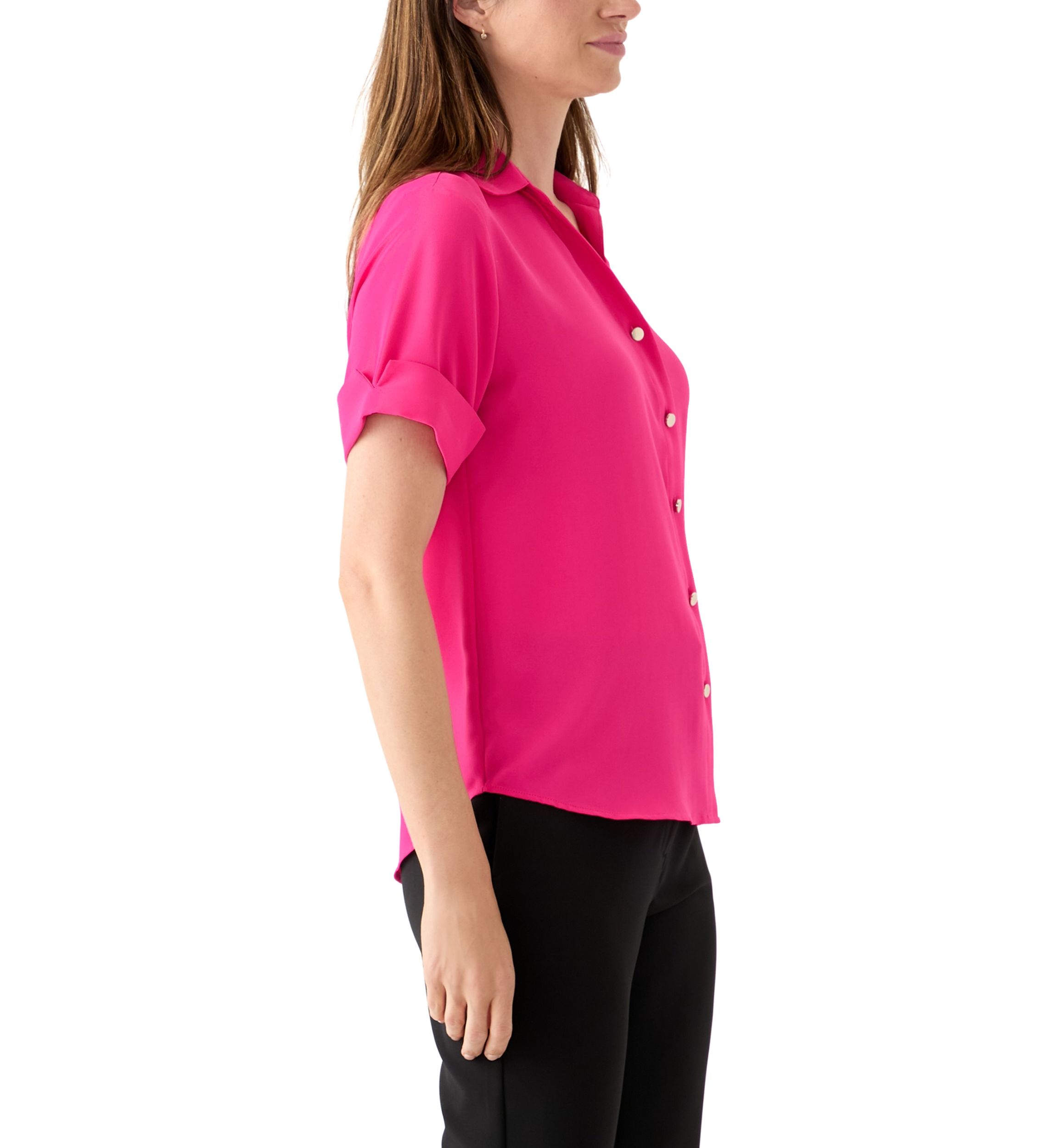 Womens Button Front Top