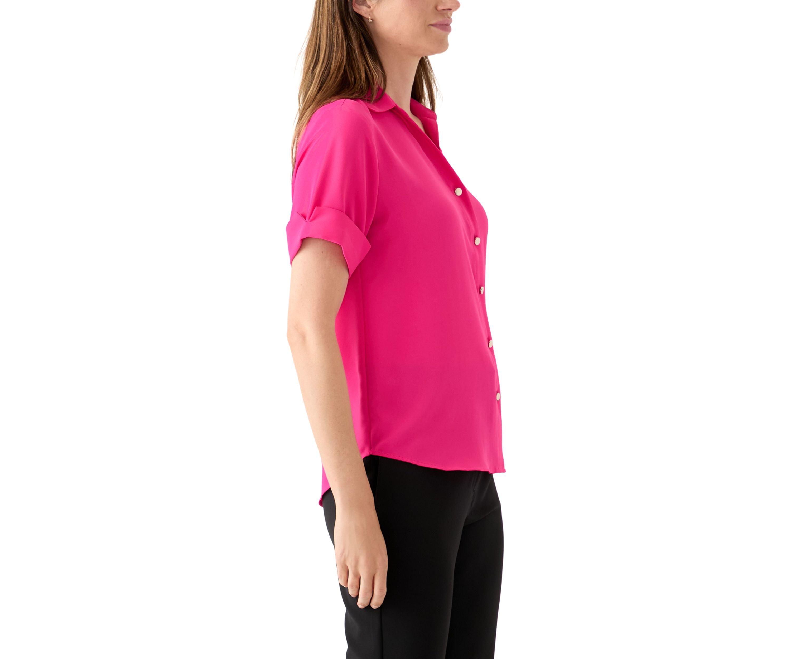 Womens Button Front Top