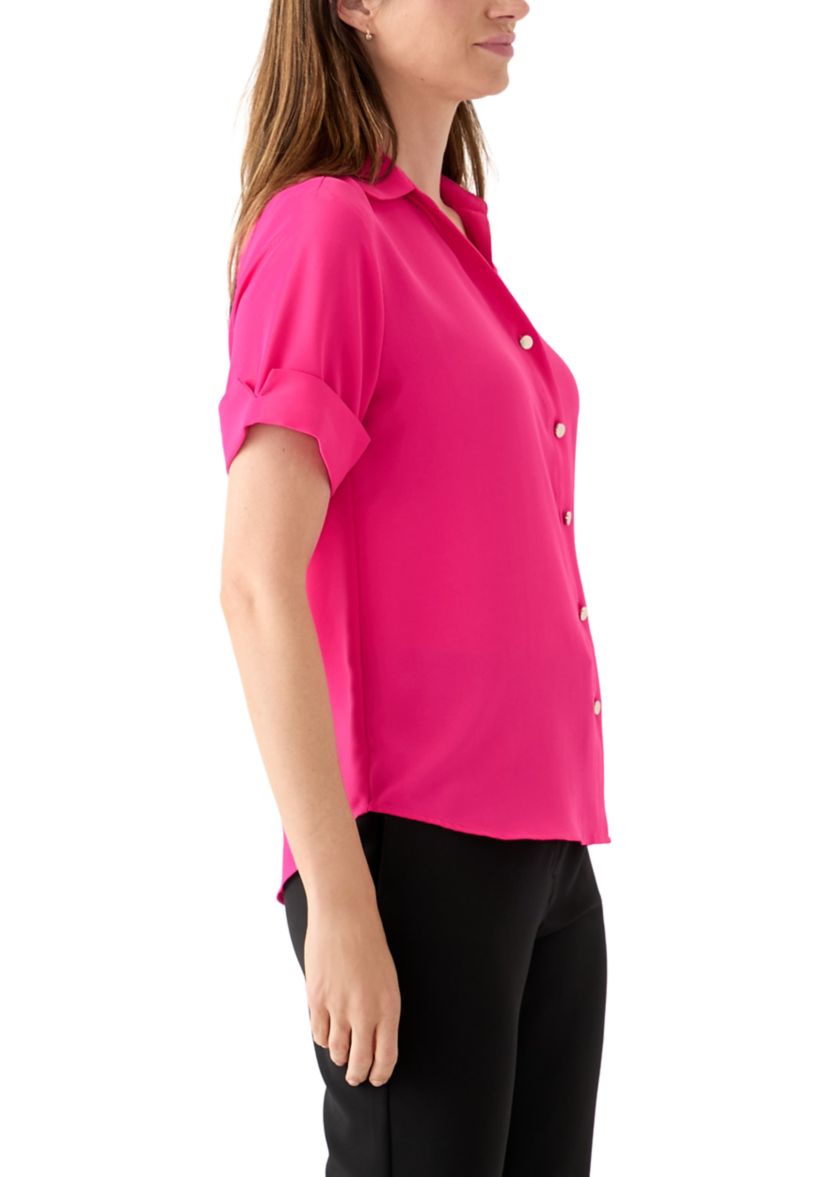 Womens Button Front Top