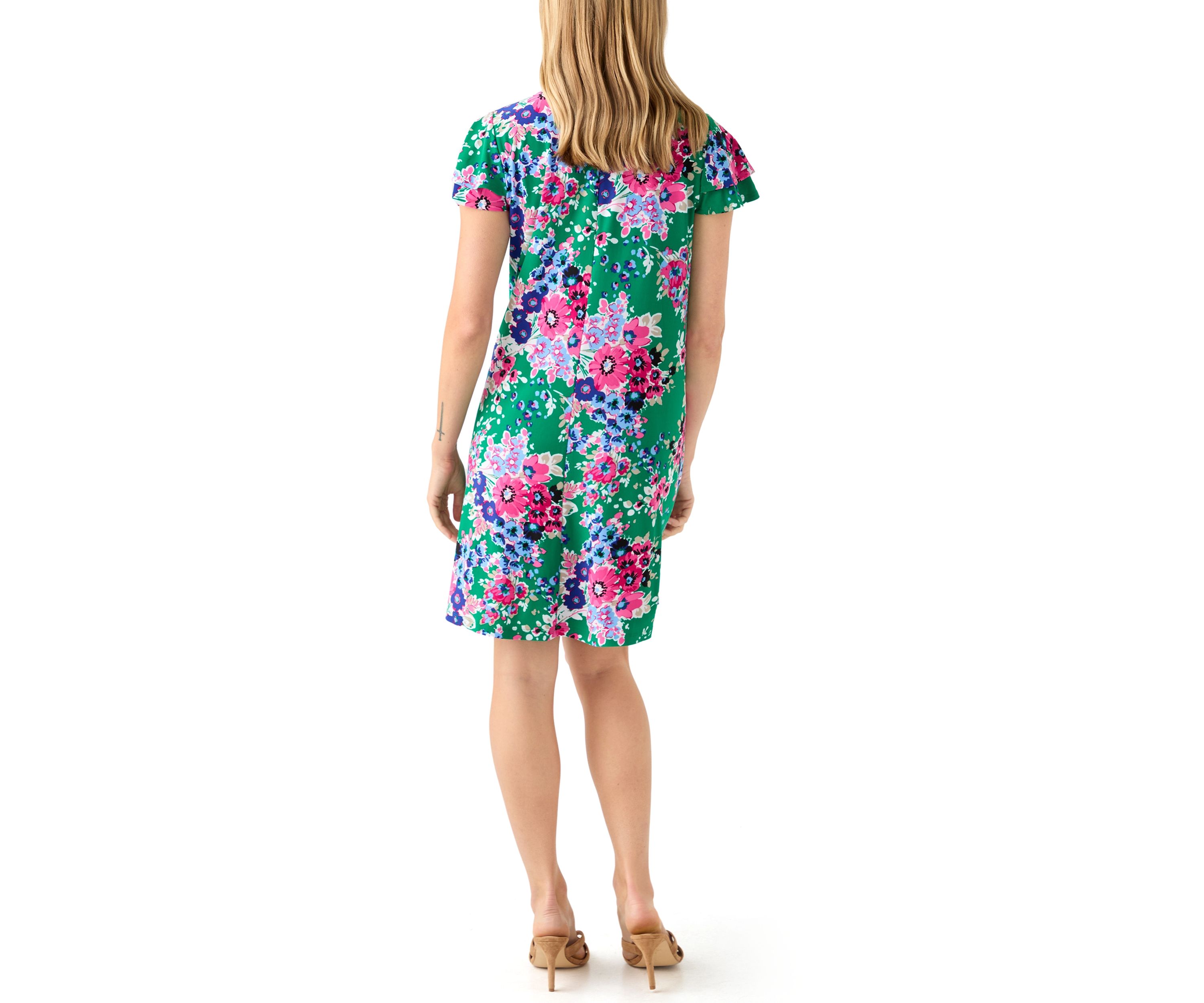 Petite Printed Mini Dress