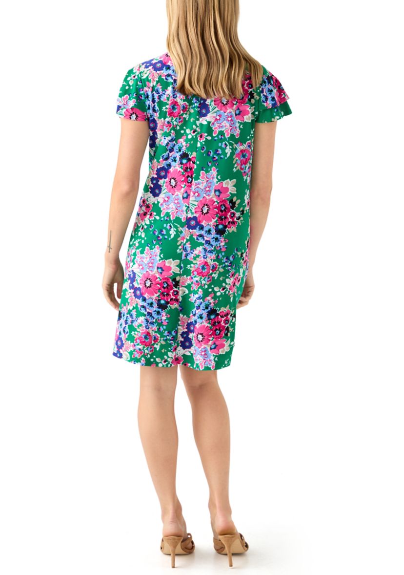 Petite Printed Mini Dress