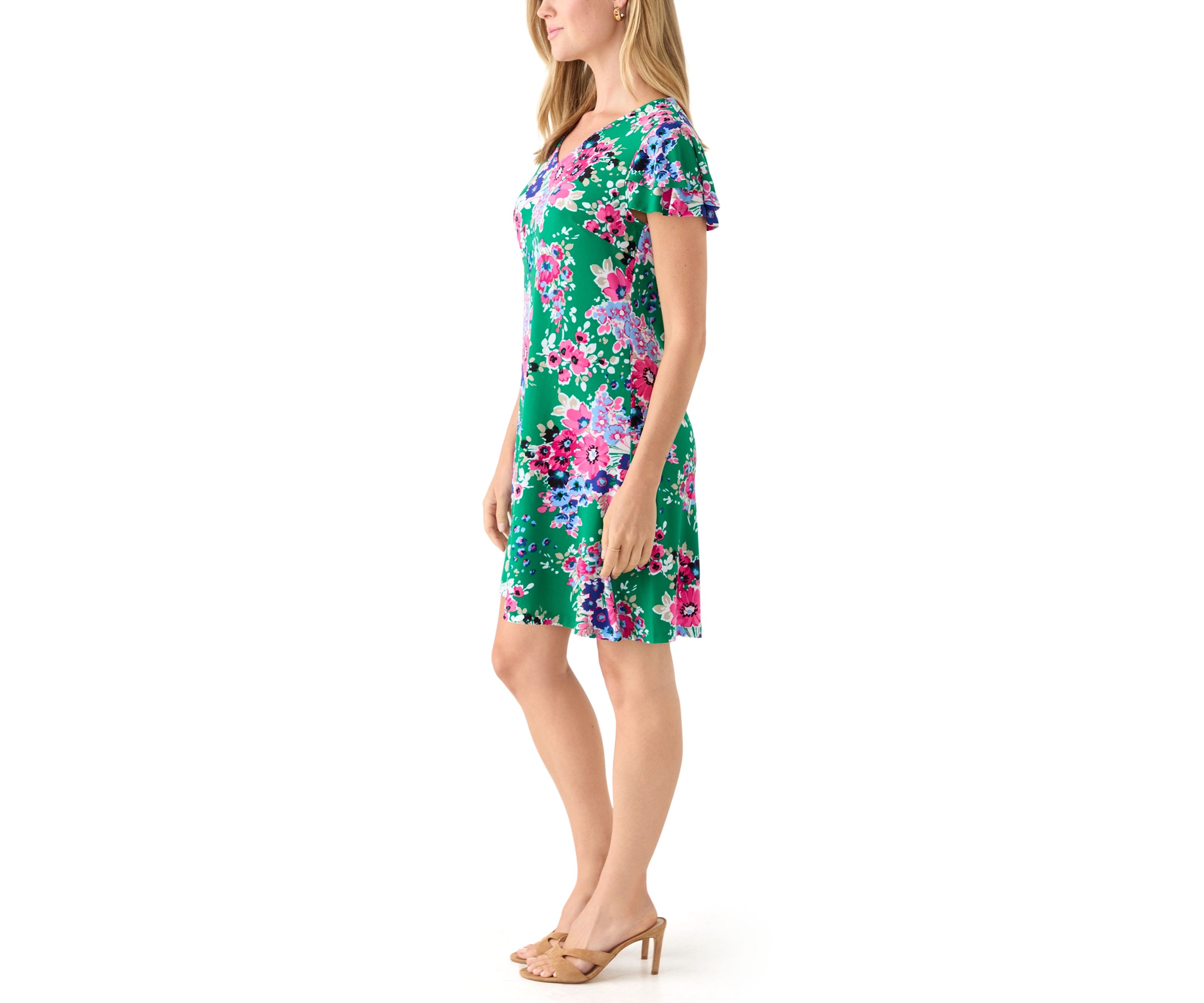 Petite Printed Mini Dress