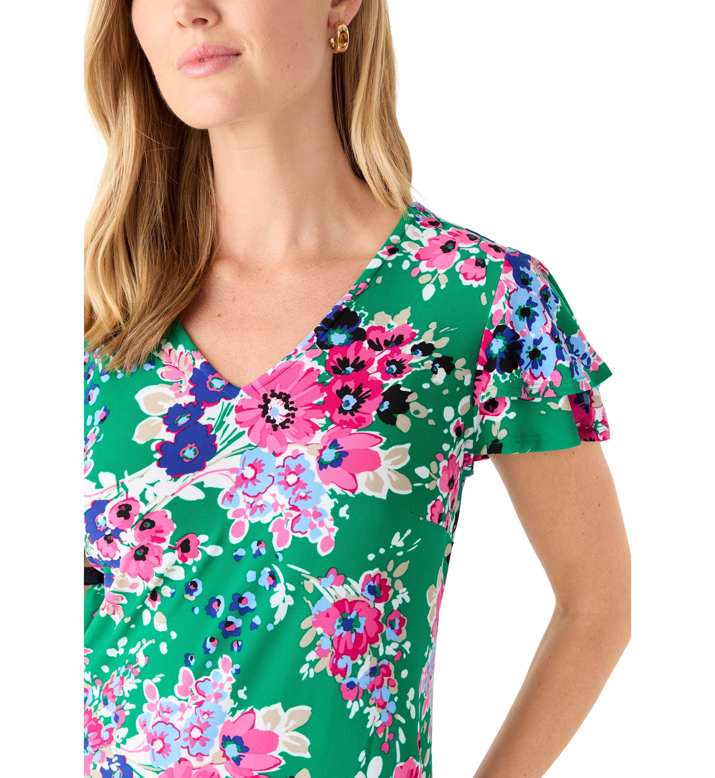 Petite Printed Mini Dress
