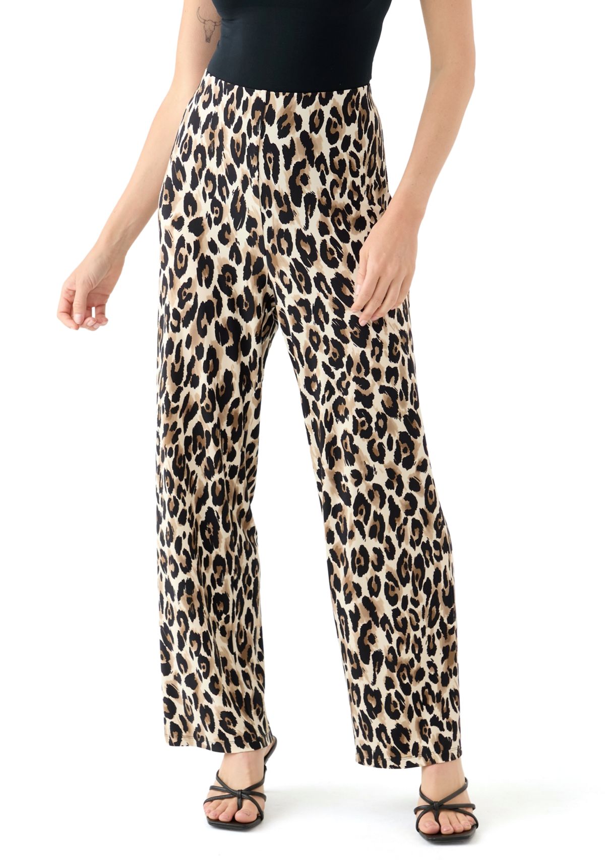 Petite Pull On Wide Leg Pants