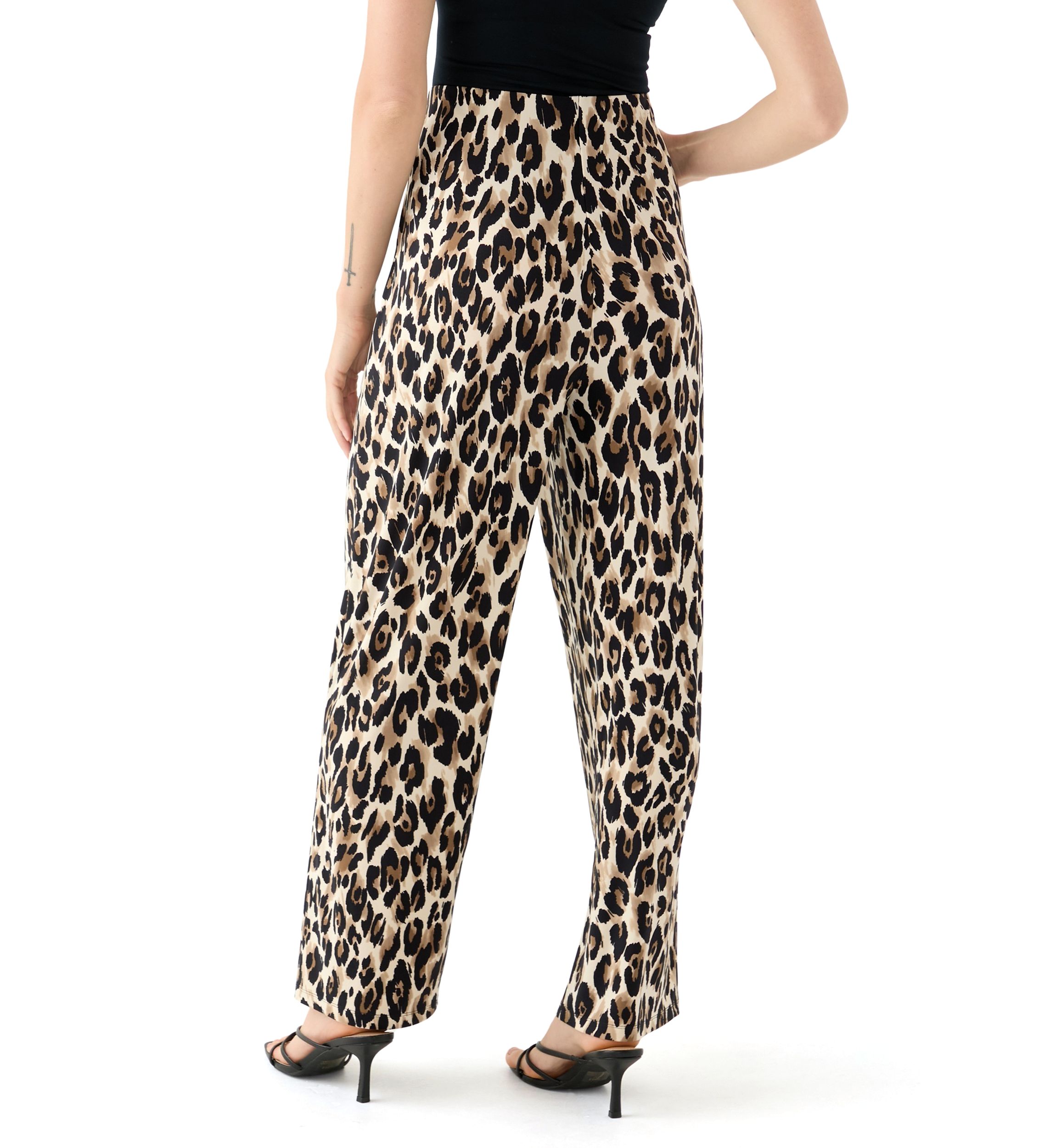 Petite Pull On Wide Leg Pants