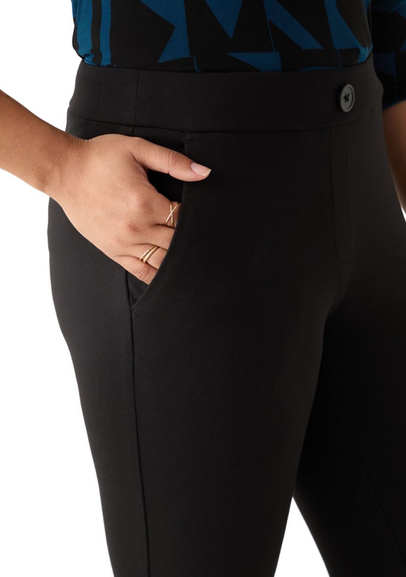 Womens Core Ponte Straight Leg Pants