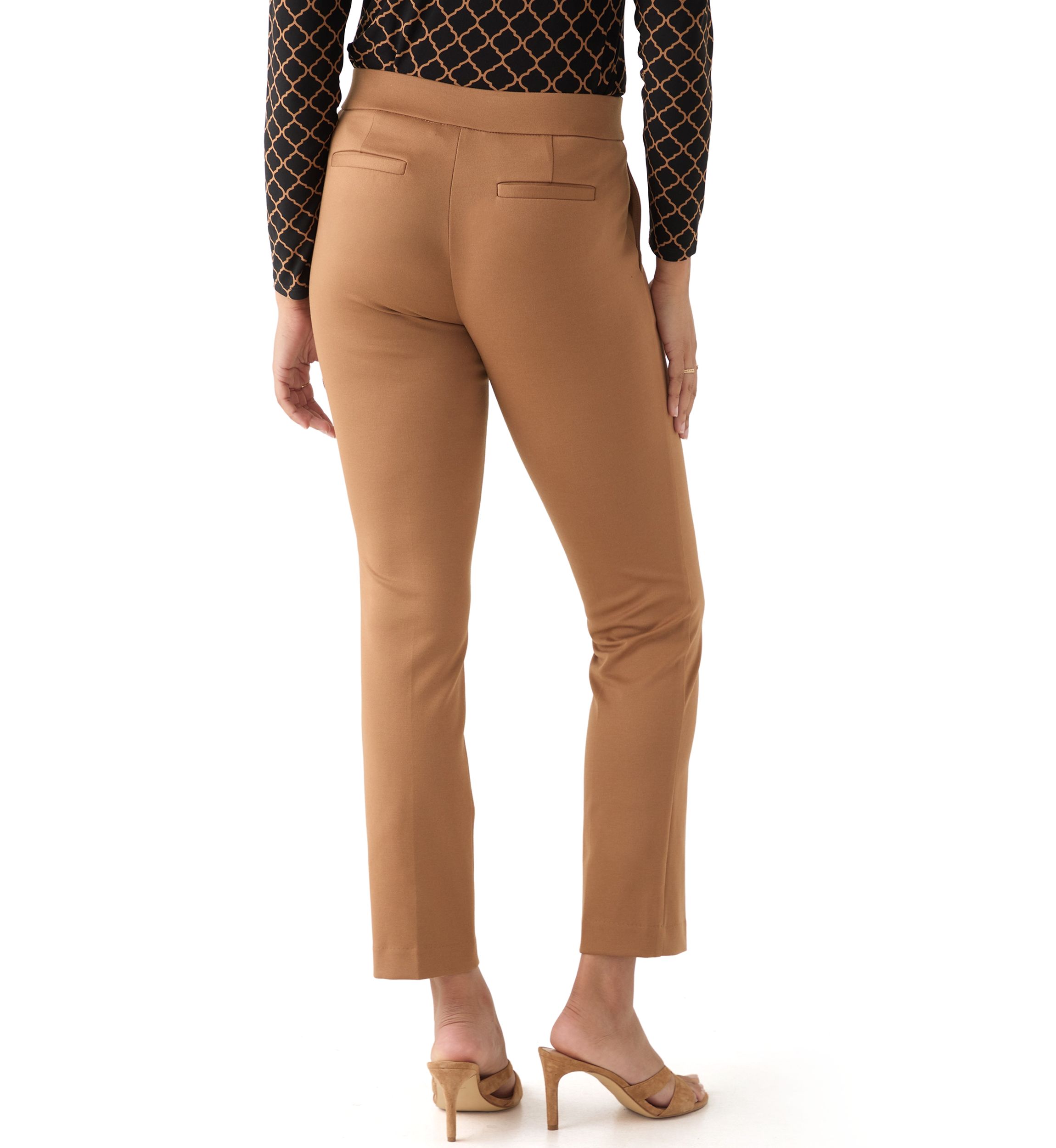 Womens Ponte Straight Leg Pants