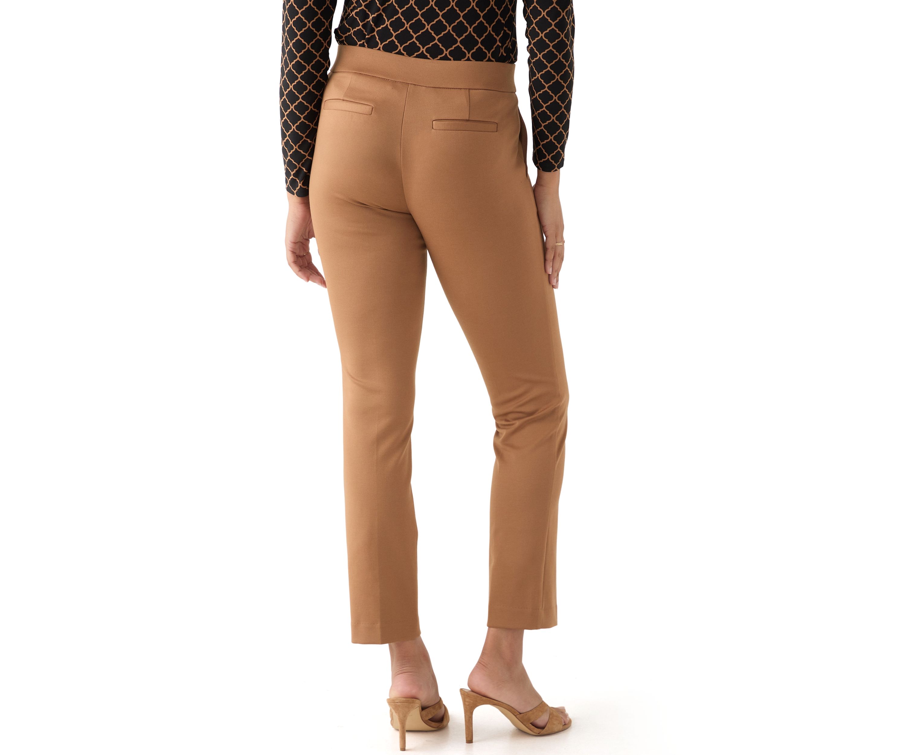 Womens Ponte Straight Leg Pants