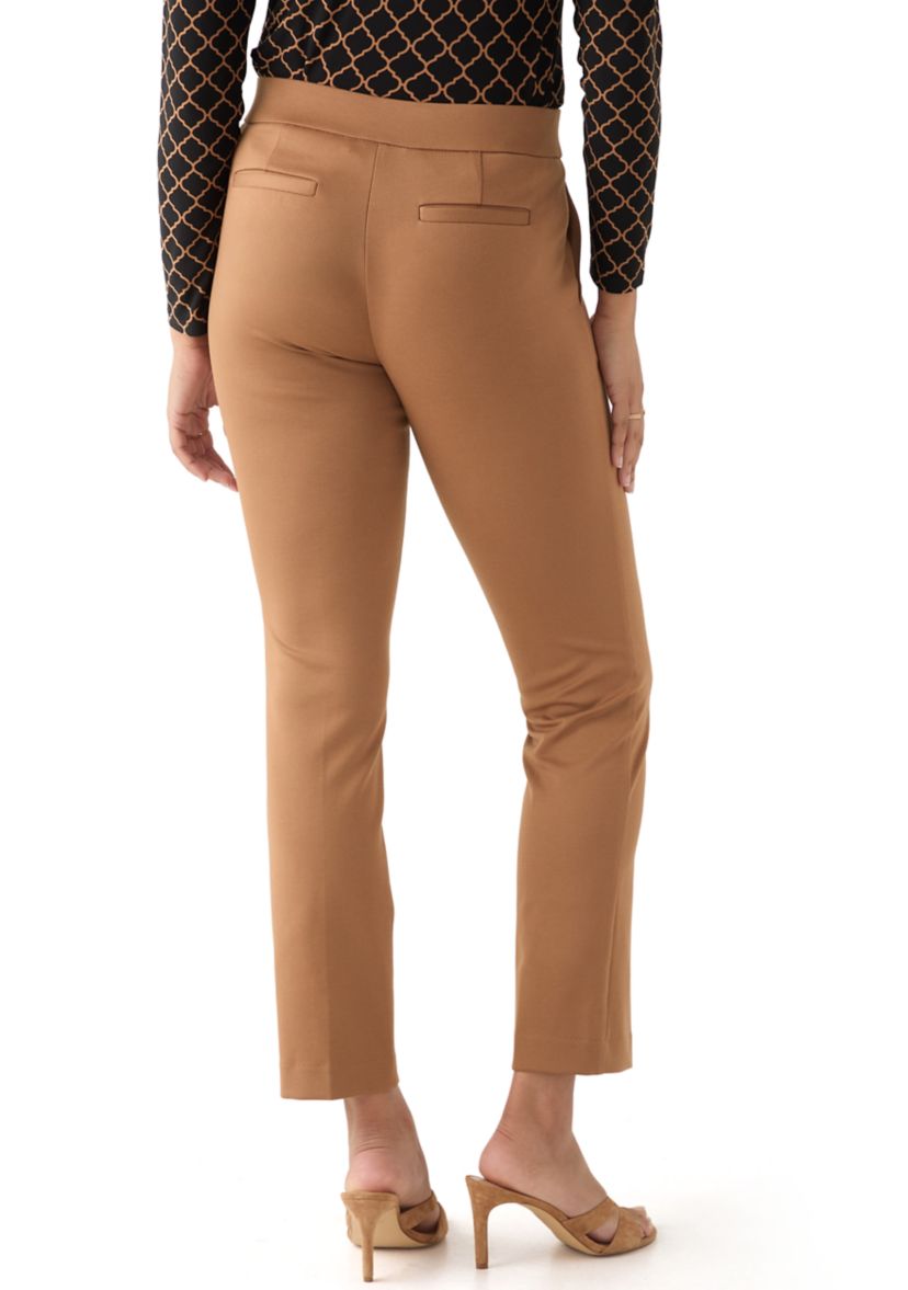 Womens Ponte Straight Leg Pants