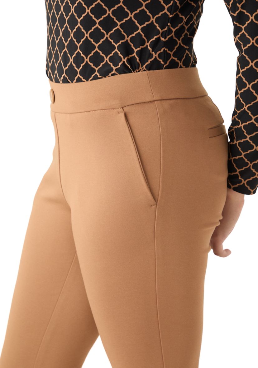 Womens Ponte Straight Leg Pants