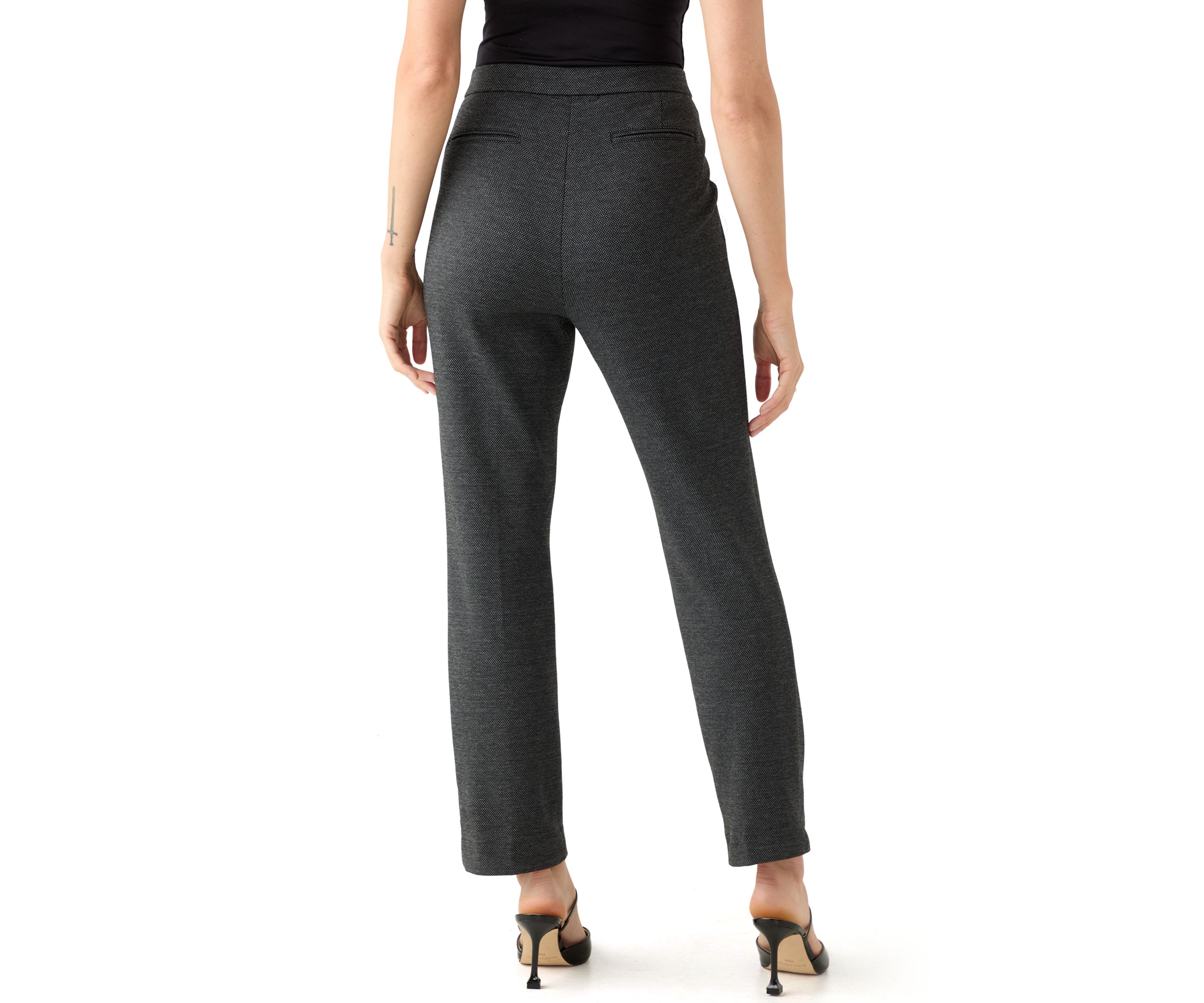 Petite Pull On Slash Pocket Slim Fit Pants