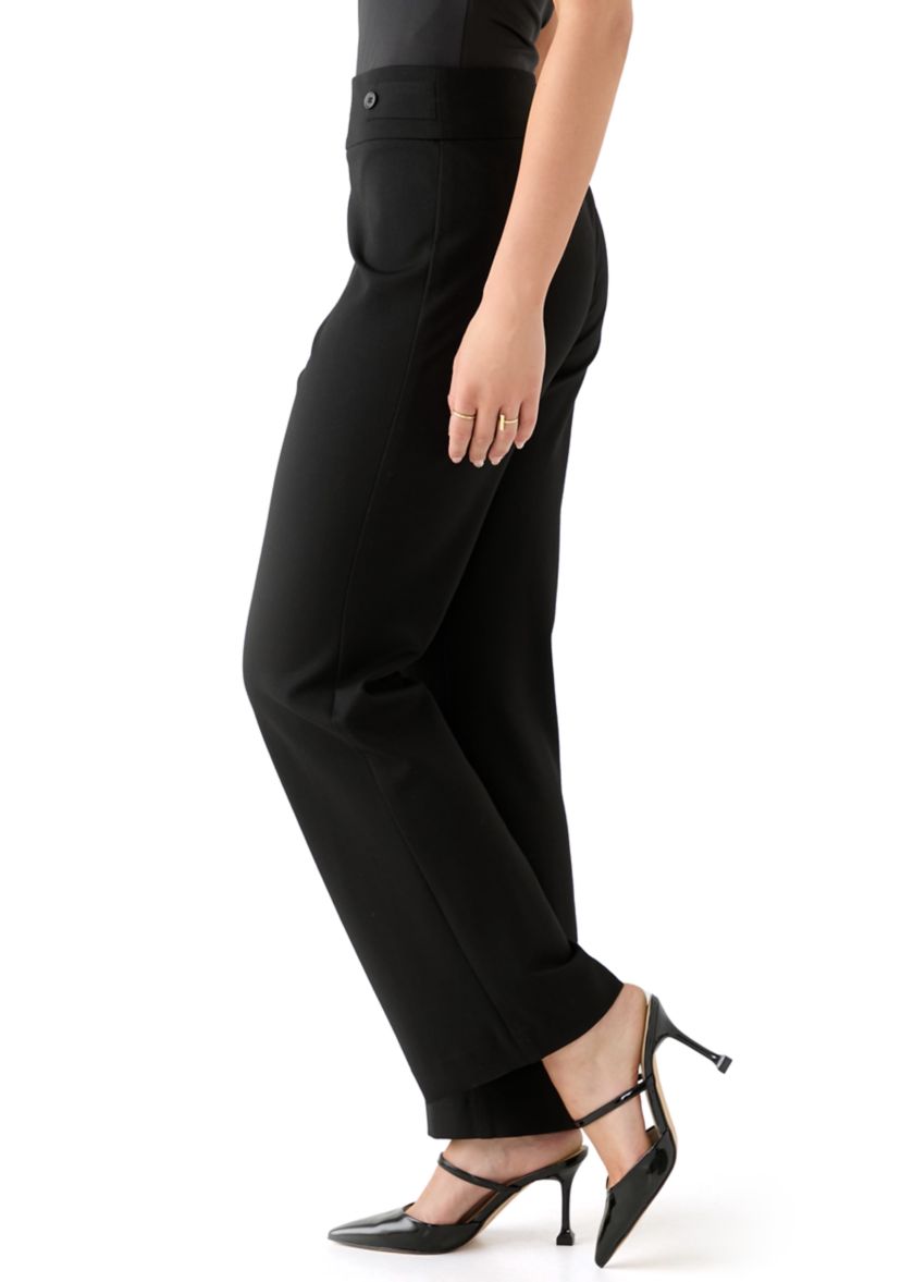 Petite Side Tab Compression Trousers