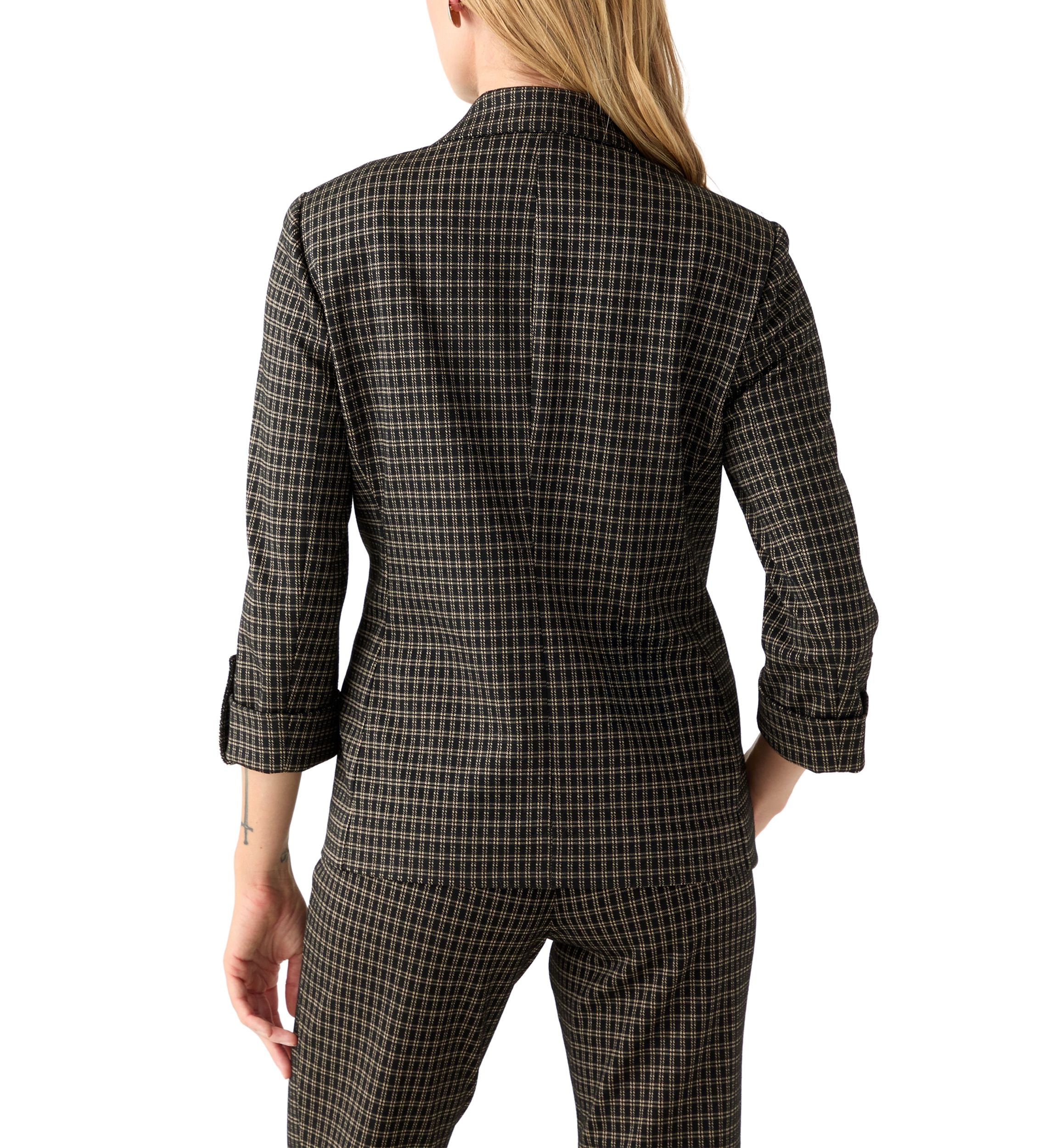 Petite One Button Notch Collar Jacket