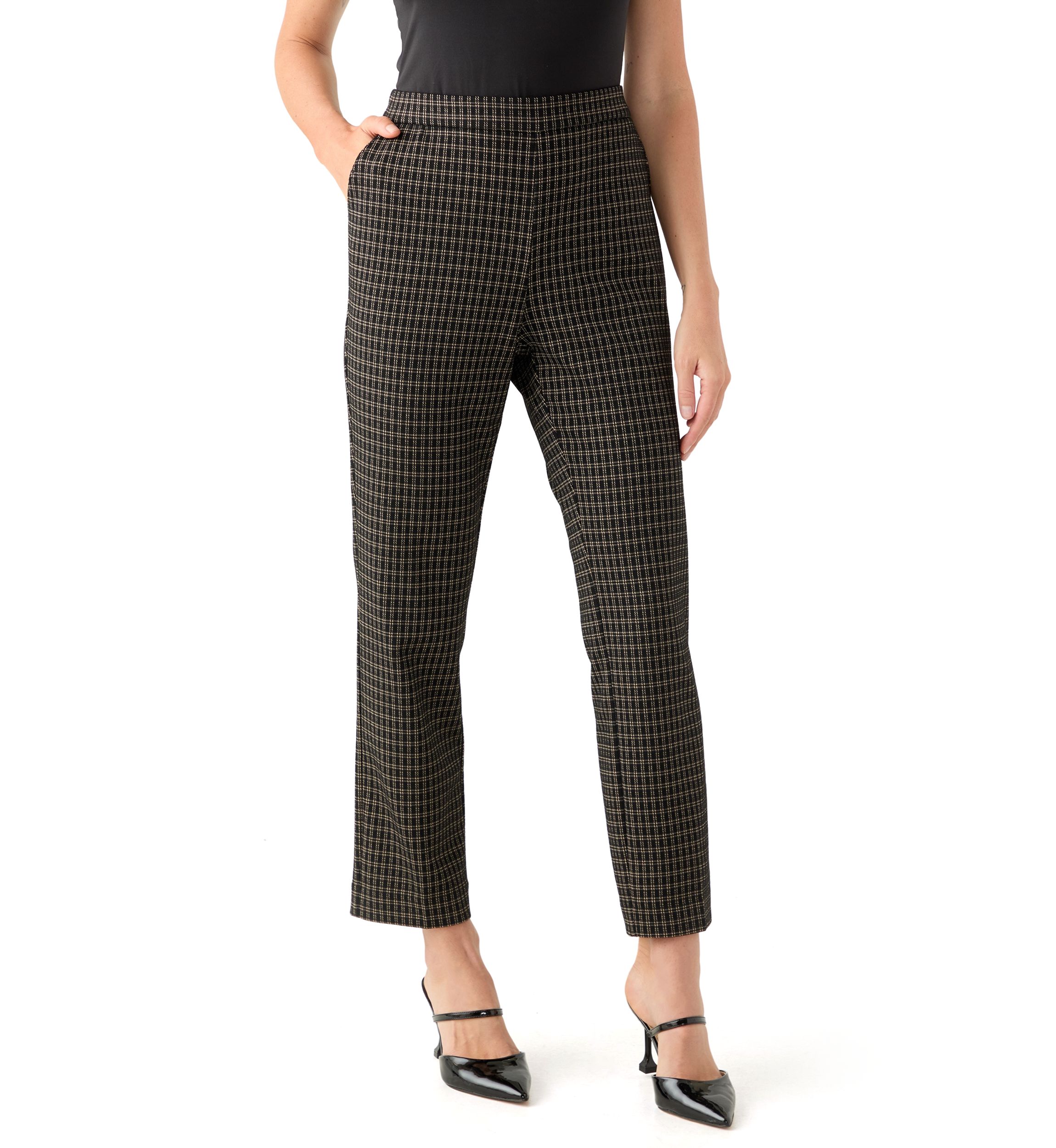 Petite Pull On Slash Pocket Slim Fit Pants