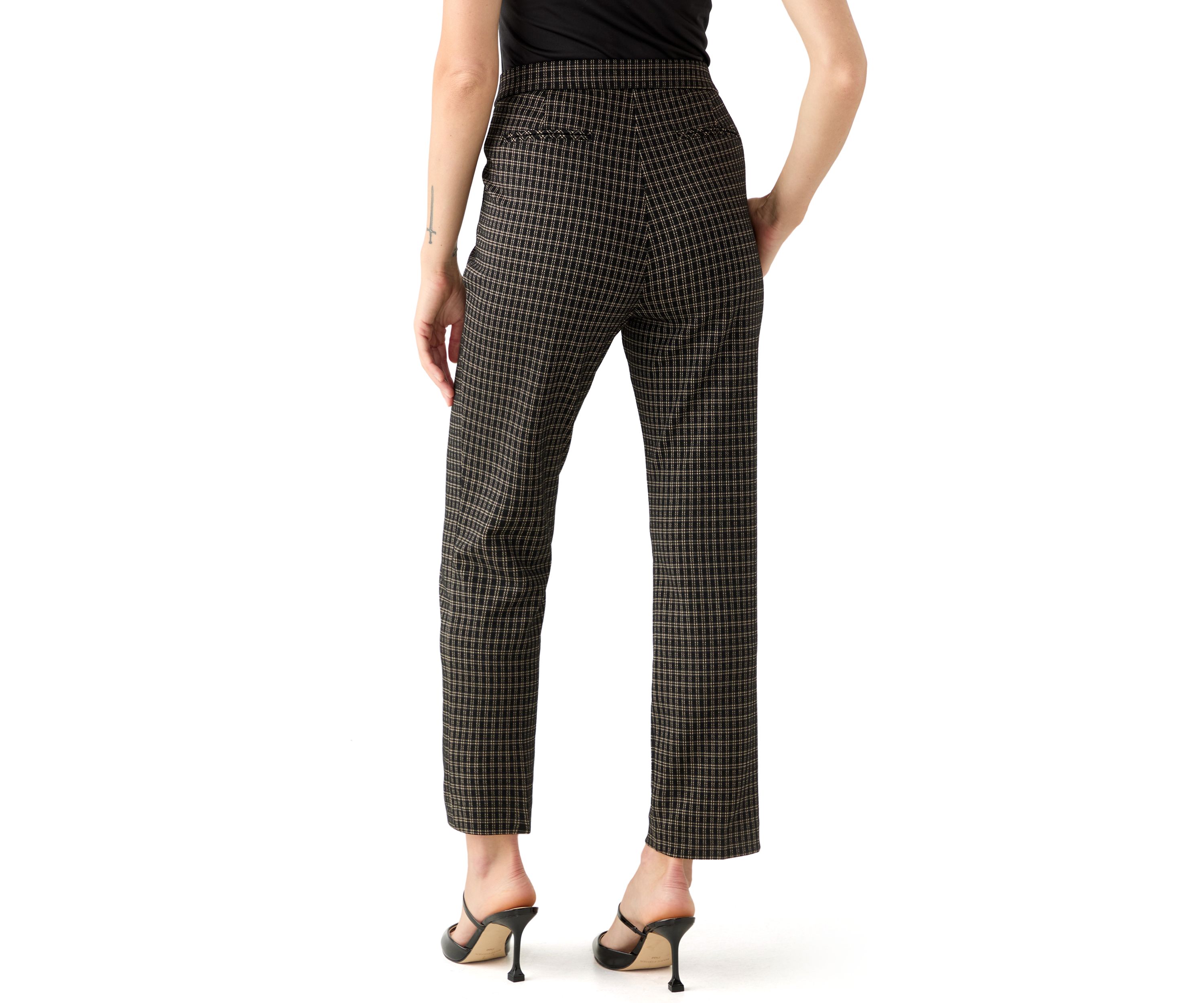 Petite Pull On Slash Pocket Slim Fit Pants
