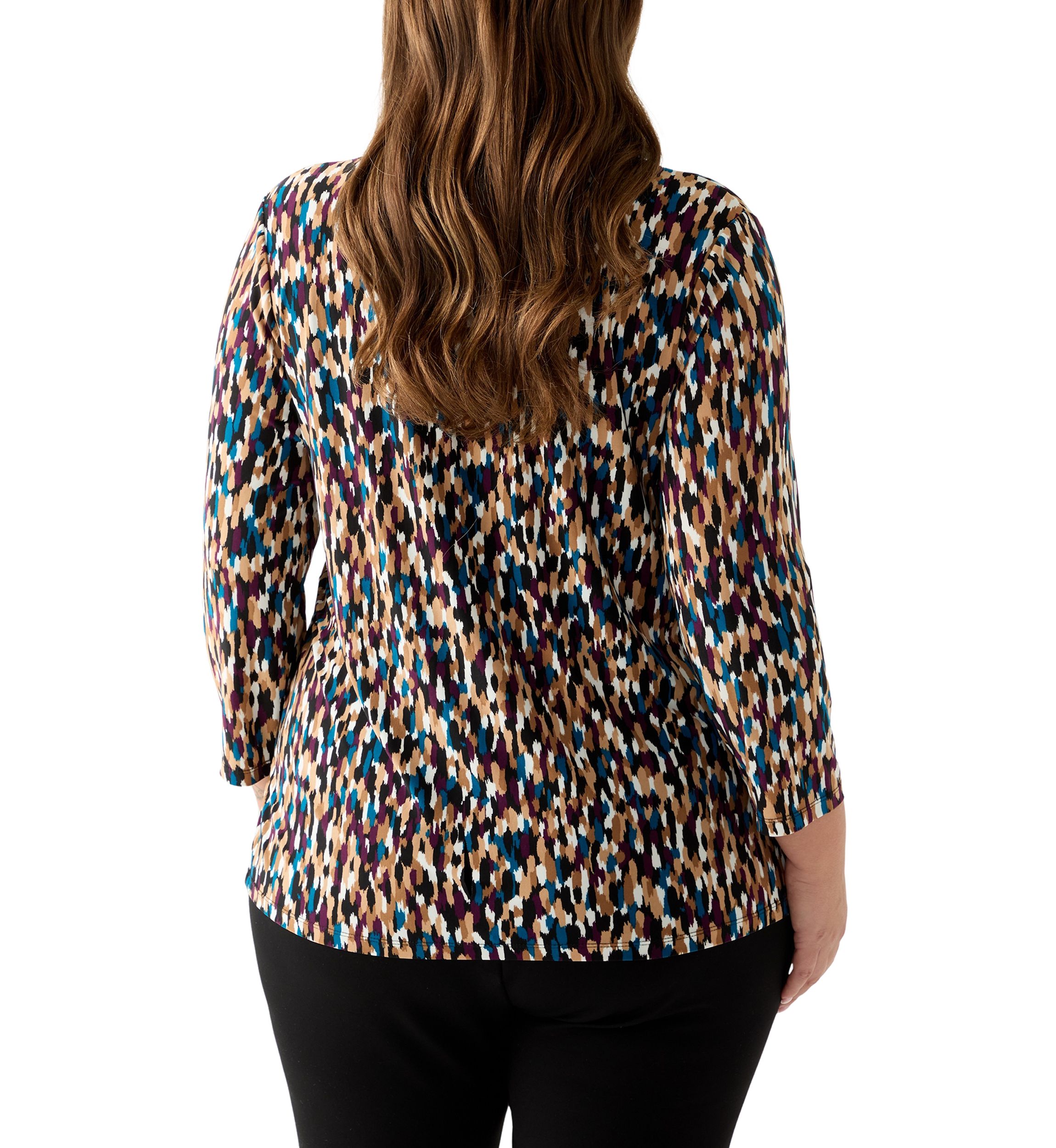 Plus Size Multi Print Top